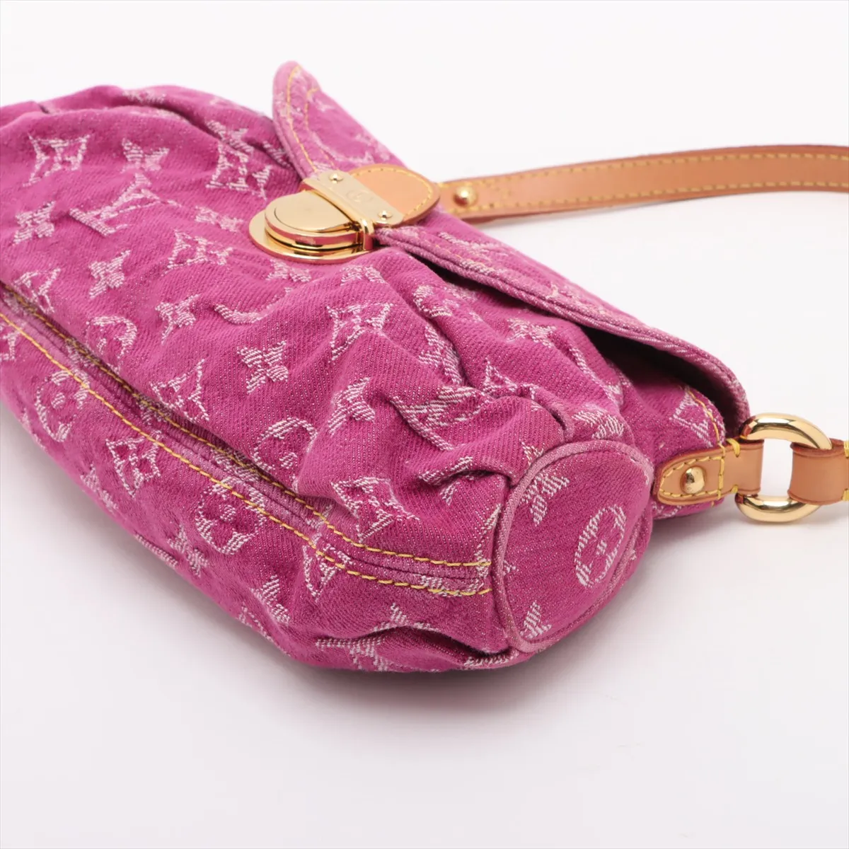 Monogram Denim Mini Pretty M95216 CA0026 Pink x White — view 3