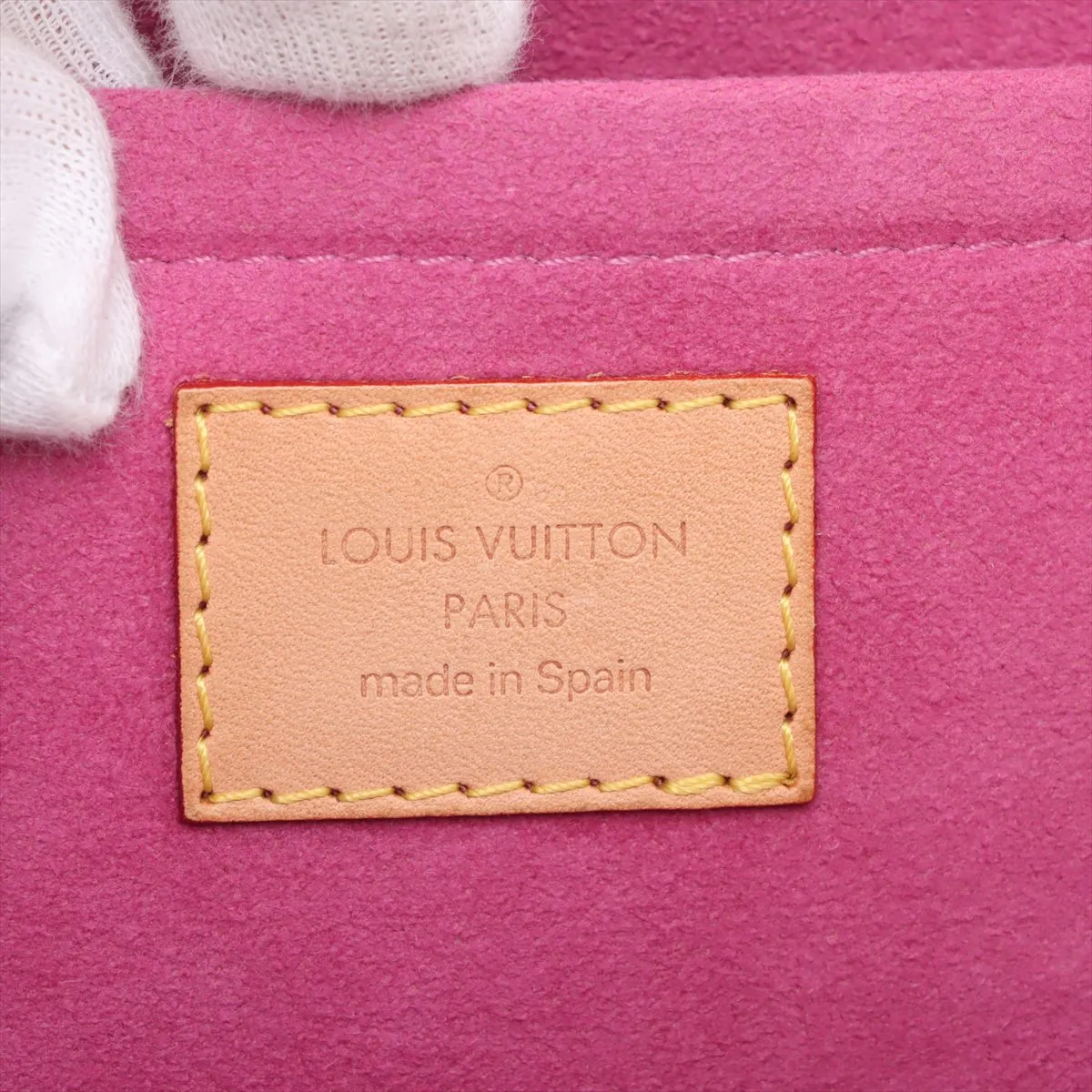 Monogram Denim Mini Pretty M95216 CA0026 Pink x White — view 9