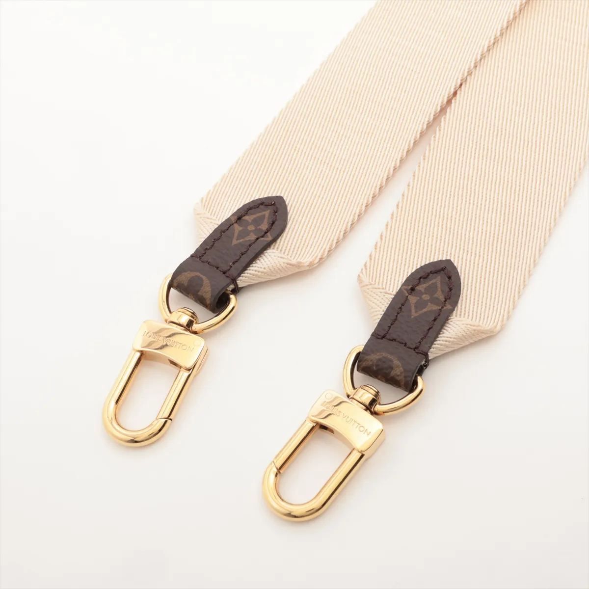 OnTheGo shoulder strap, PVC x nylon, brown x beige. — view 3