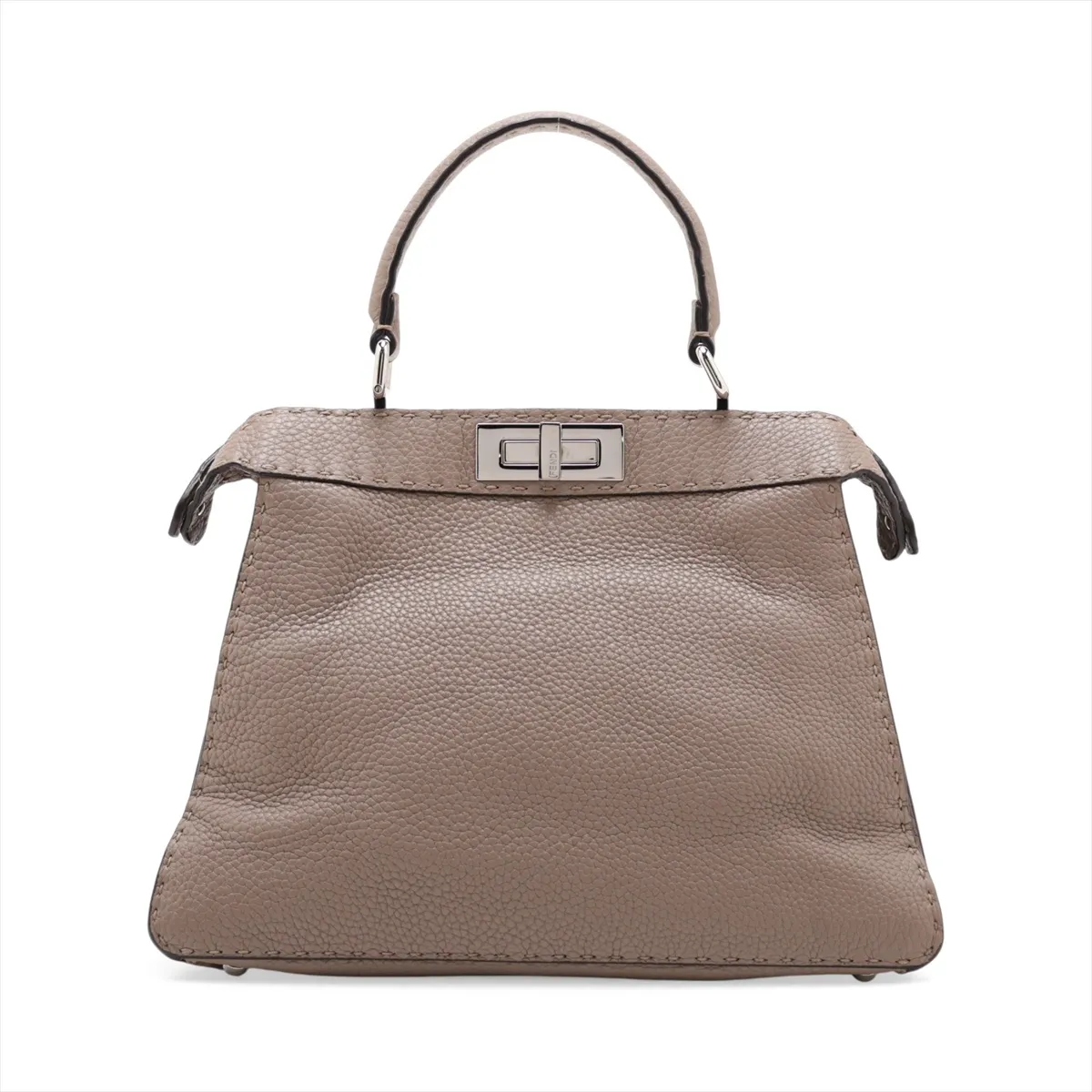 Selleria Peekaboo I.U Medium Leather 2-Way Handbag Brown 8BN321 — view 2