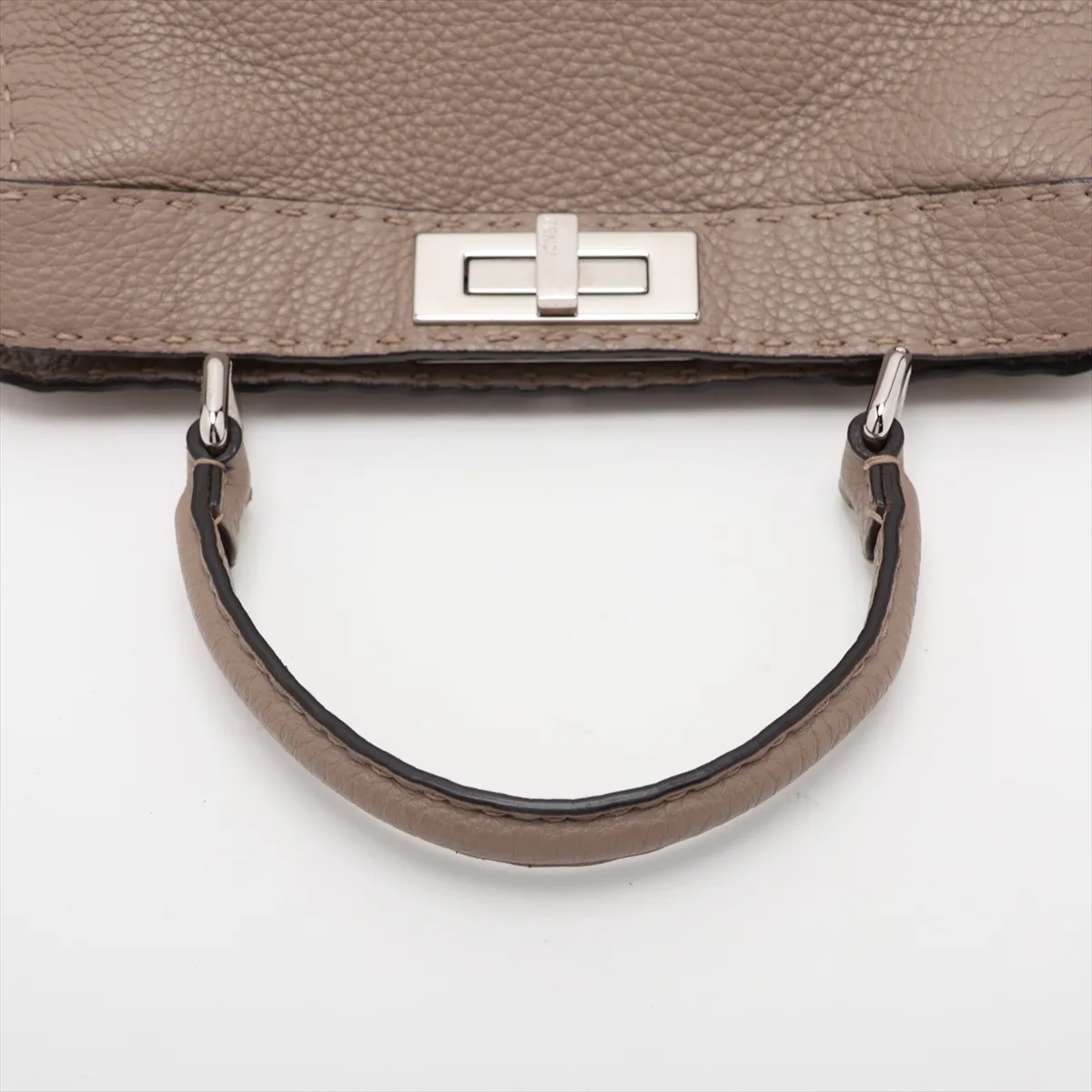 Selleria Peekaboo I.U Medium Leather 2-Way Handbag Brown 8BN321 — view 5