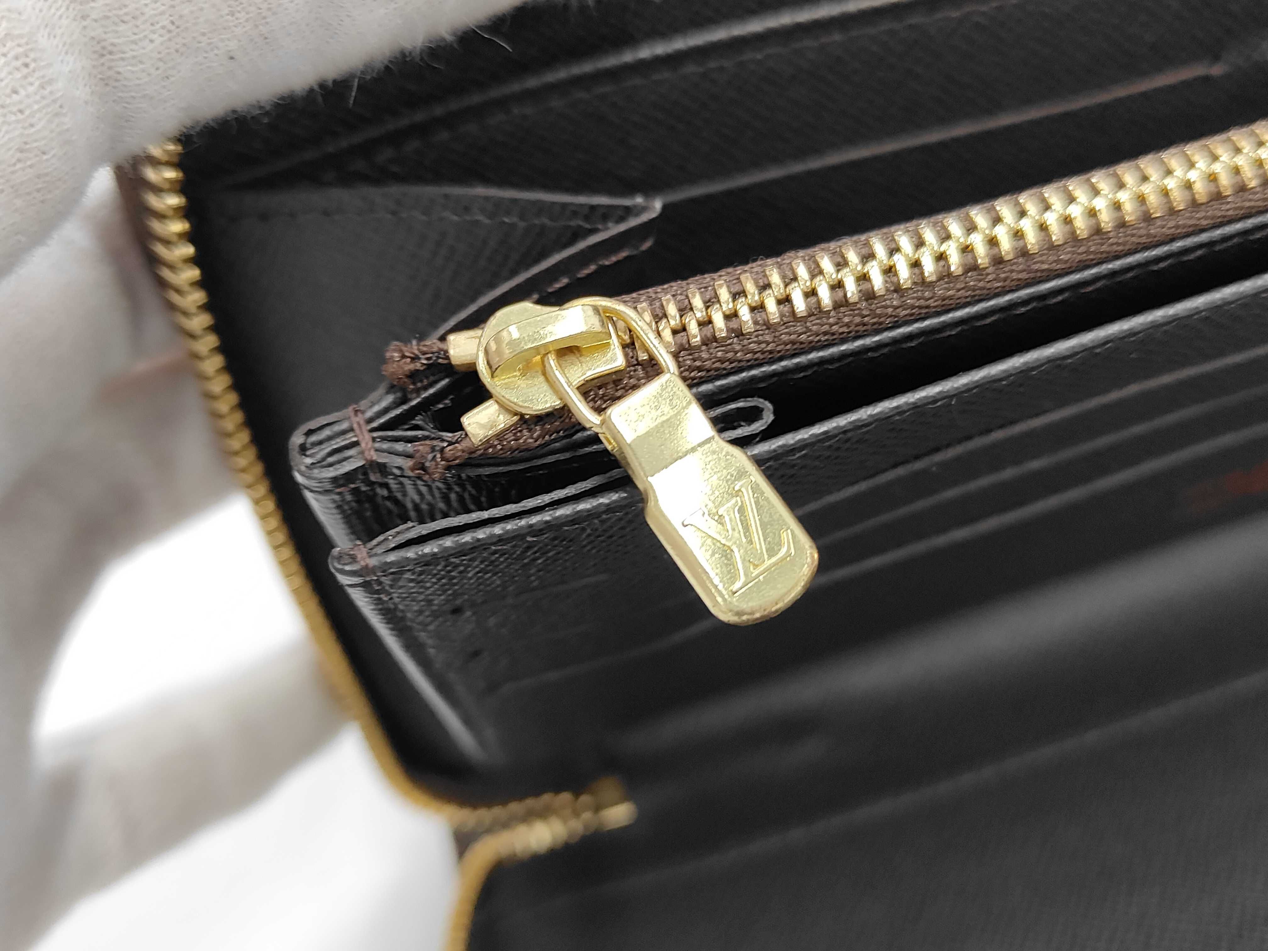 Damier LV Damier Long Wallet with Box and Dust Bag — view 9