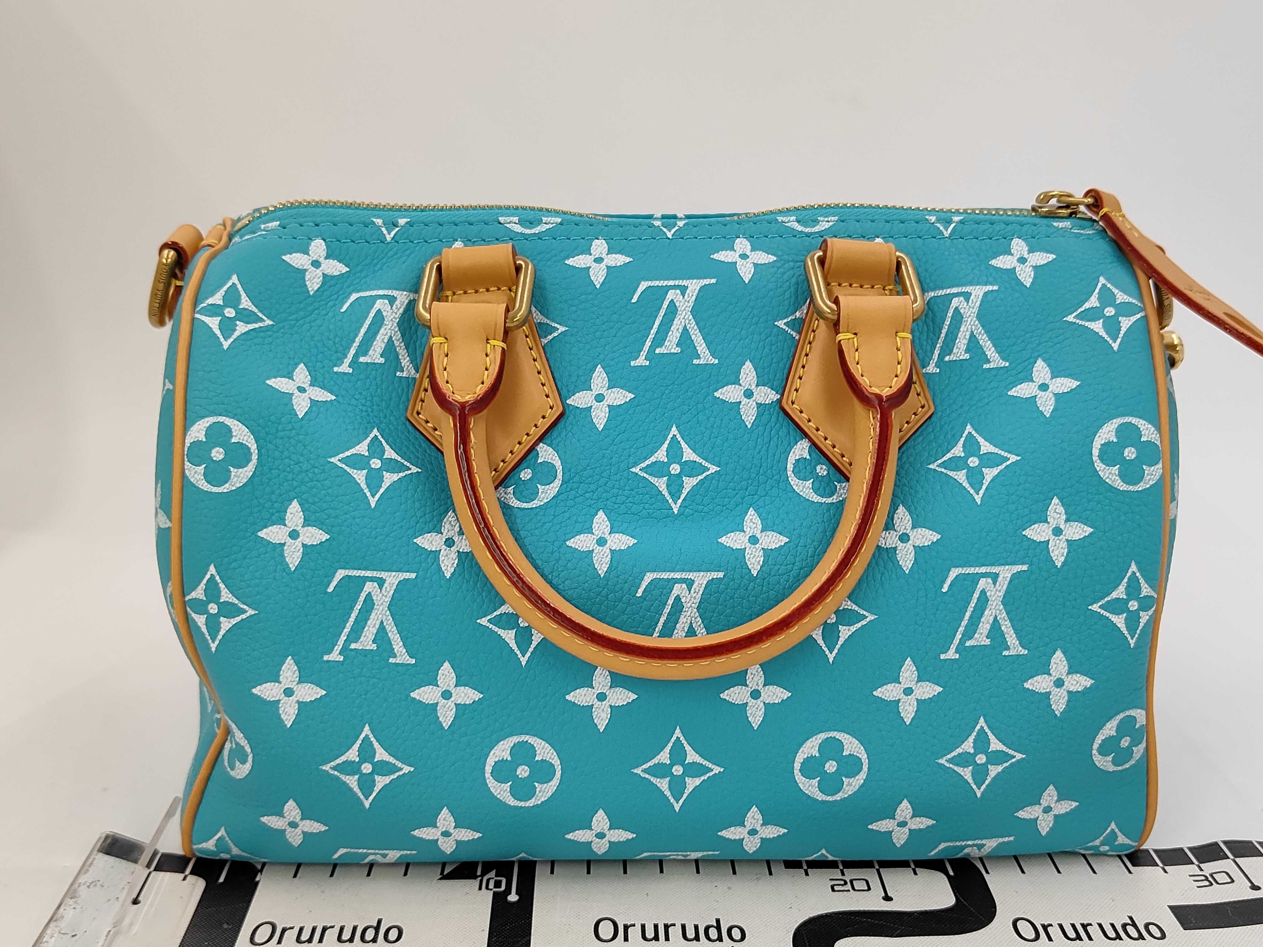 Speedy P9 Bandoulière 25 Monogram Turquoise M11561 RFID Shoulder Bag — view 2