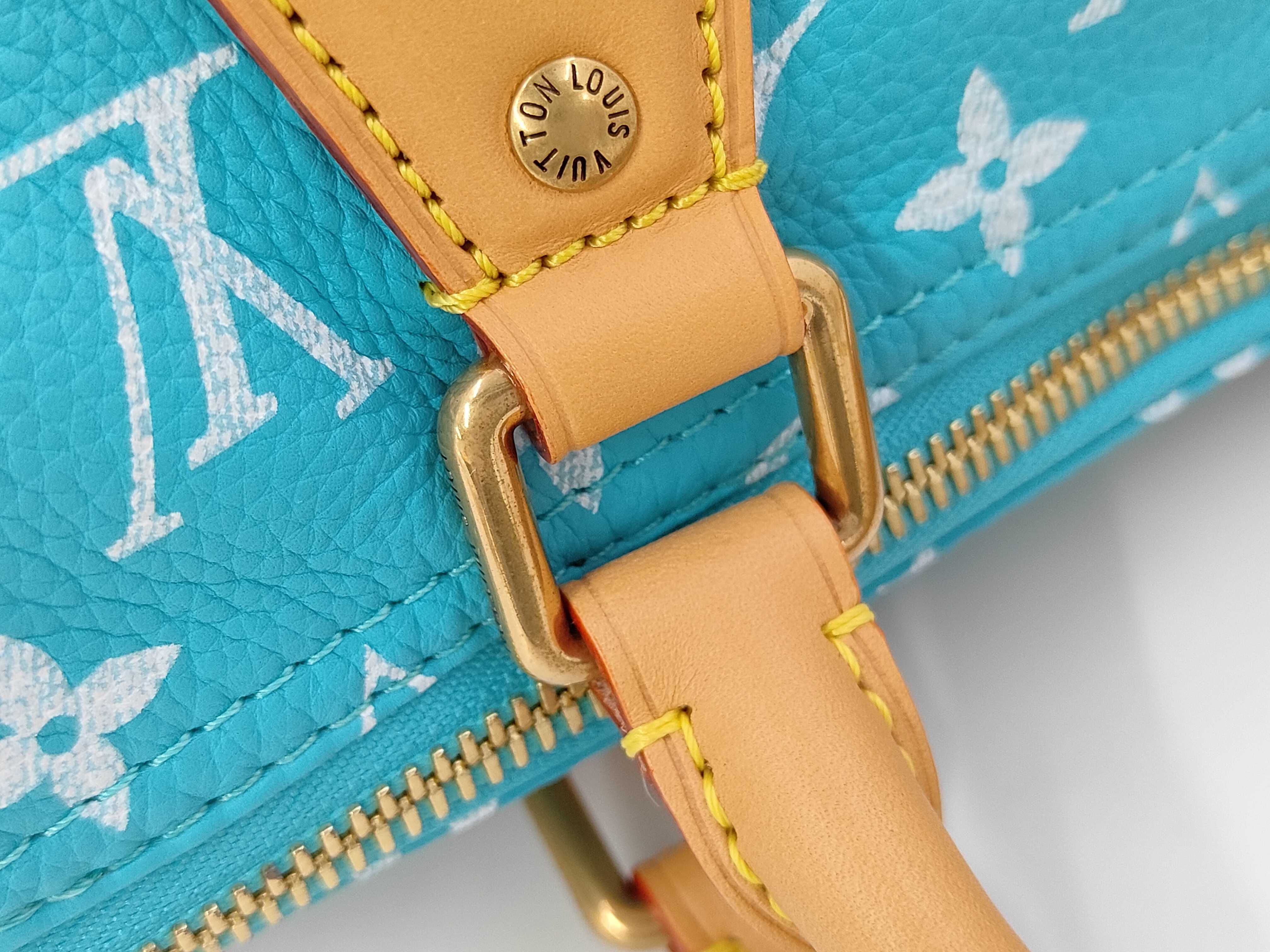Speedy P9 Bandoulière 25 Monogram Turquoise M11561 RFID Shoulder Bag — view 7