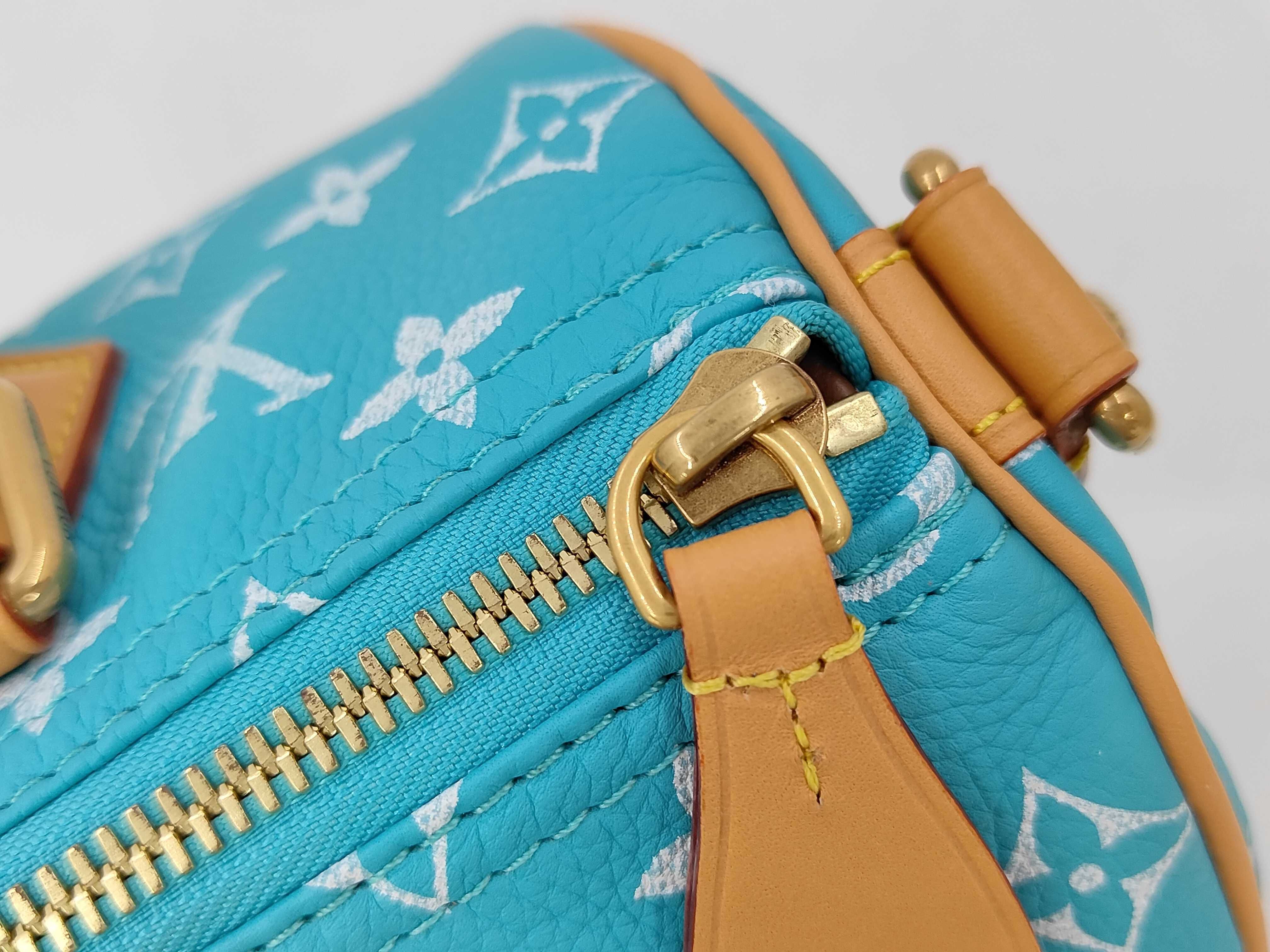 Speedy P9 Bandoulière 25 Monogram Turquoise M11561 RFID Shoulder Bag — view 8