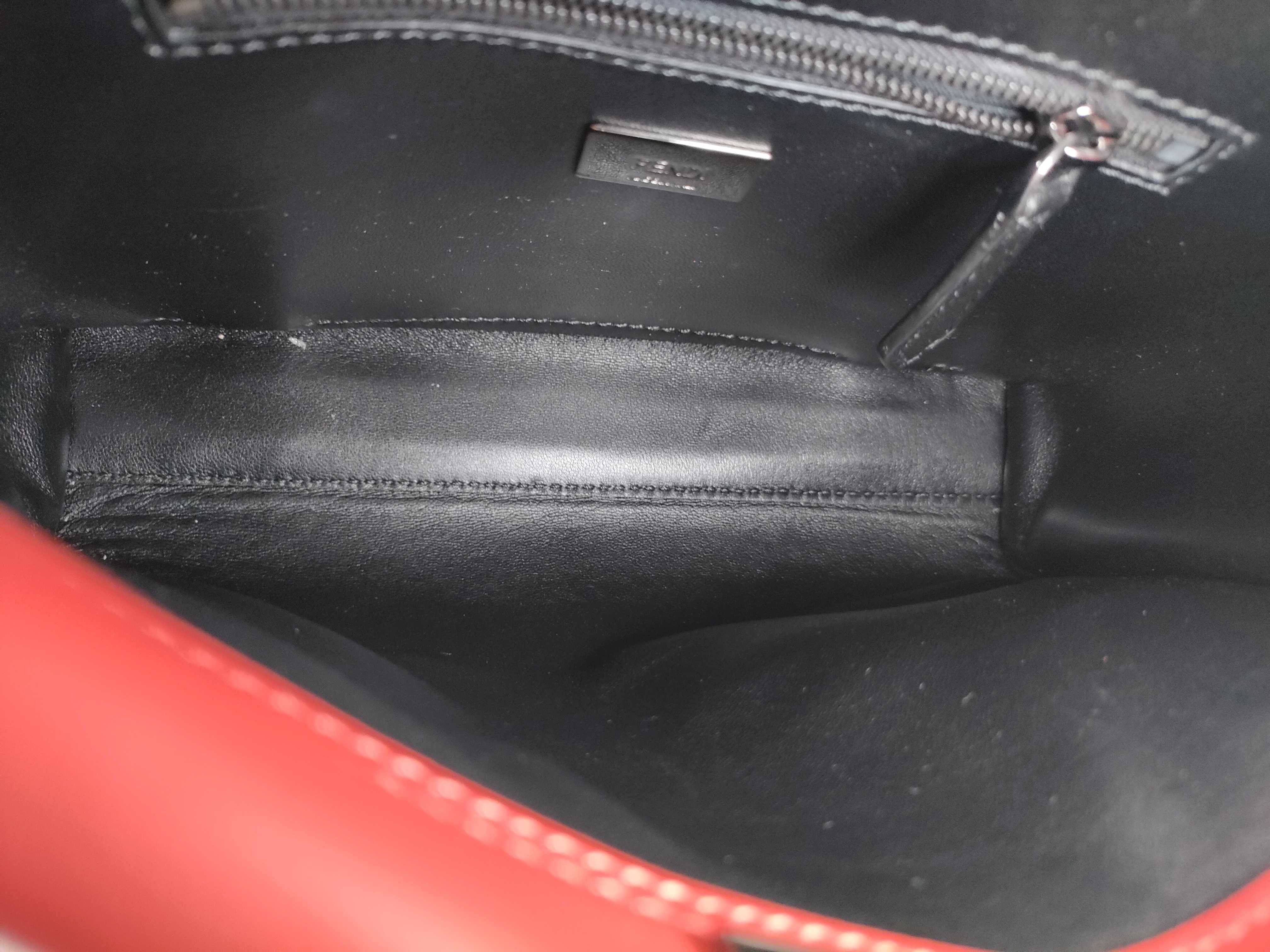 HK-8BN316 Peekaboo Mini Leather Red 2-Way Bag (Handbag) — view 9