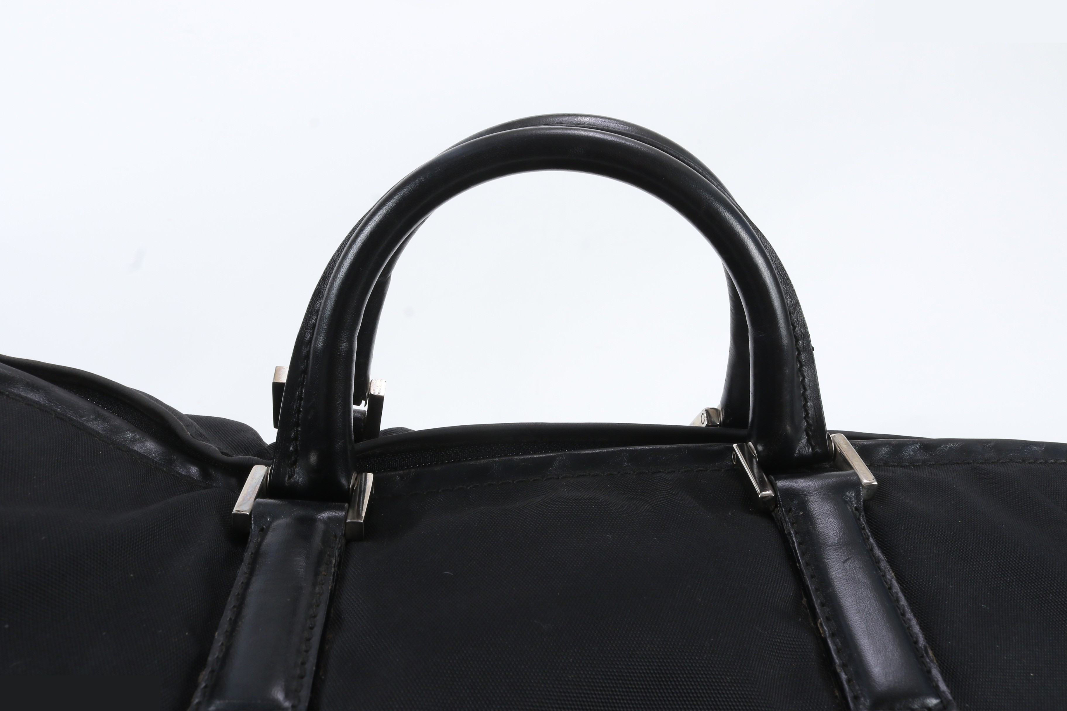 Leather Nylon Boston Bag — view 2