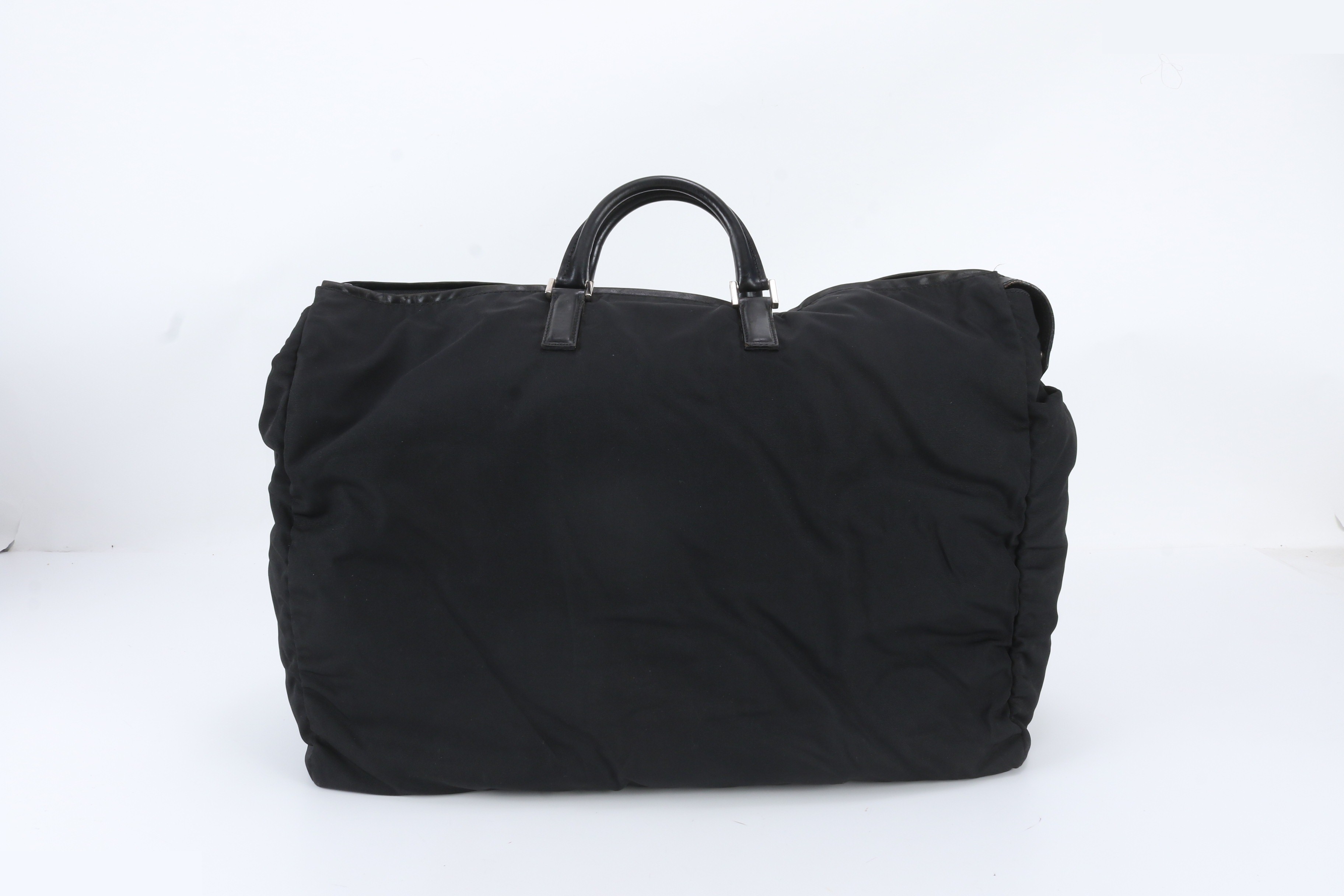 Leather Nylon Boston Bag — view 3