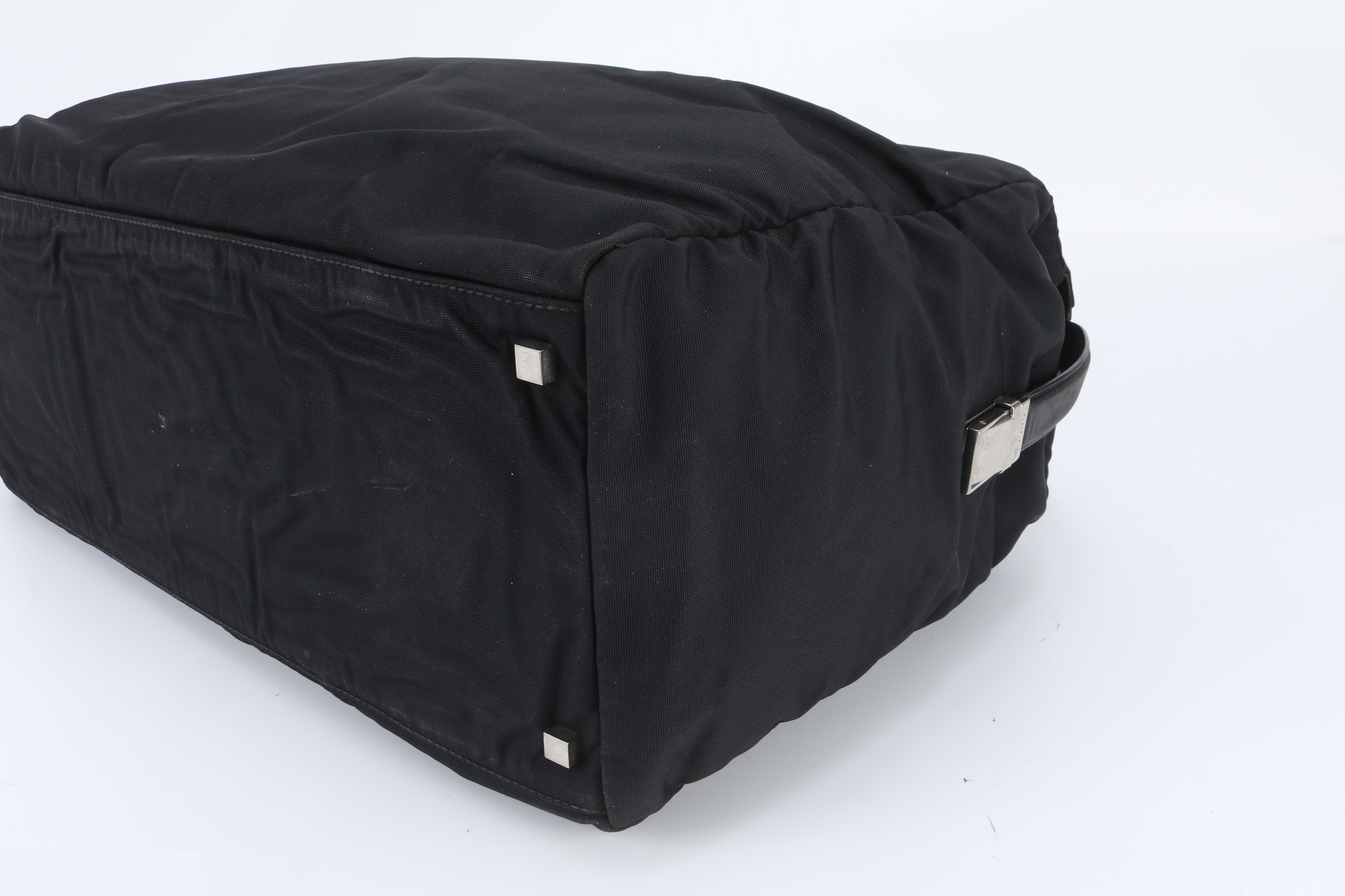 Leather Nylon Boston Bag — view 4