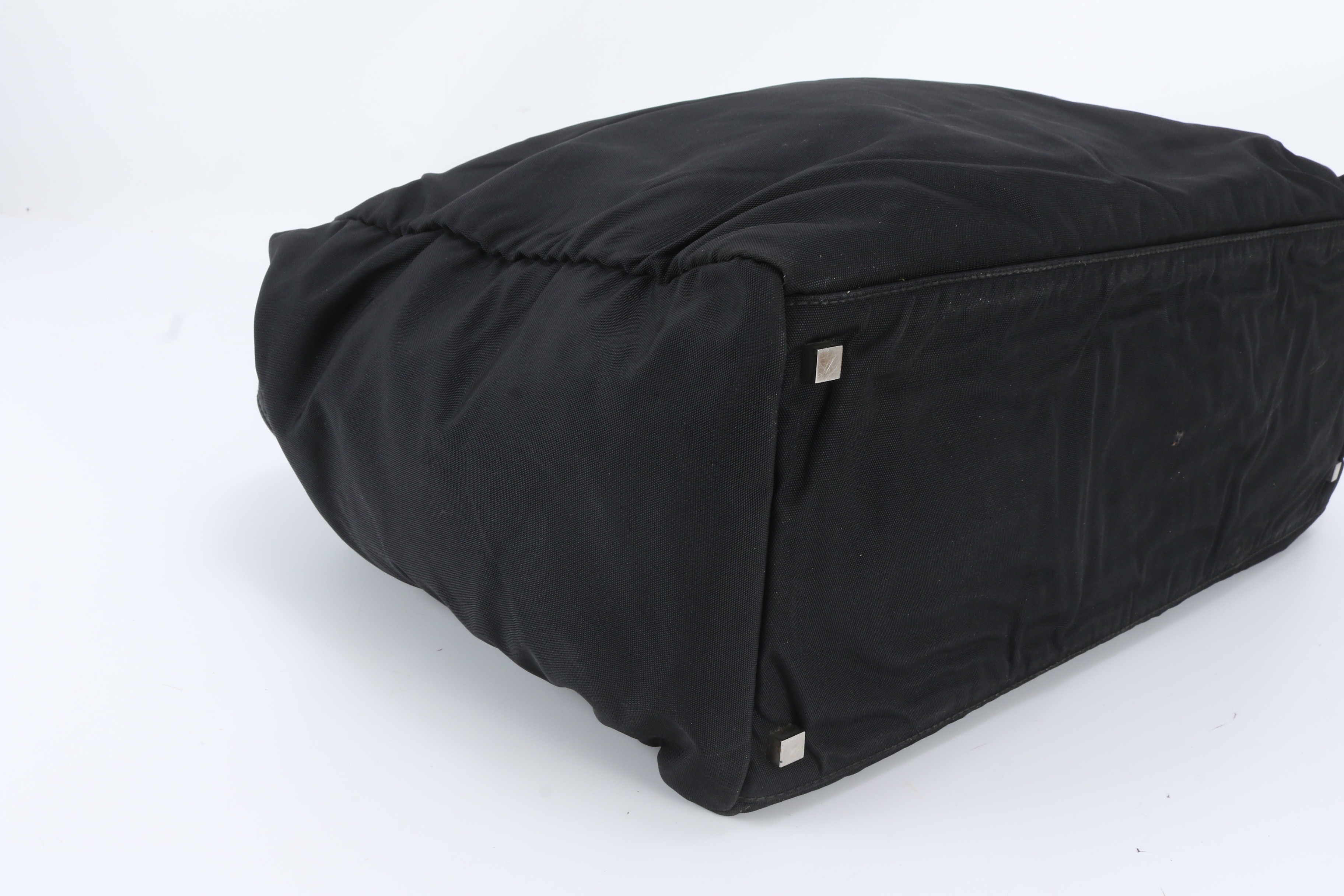 Leather Nylon Boston Bag — view 6