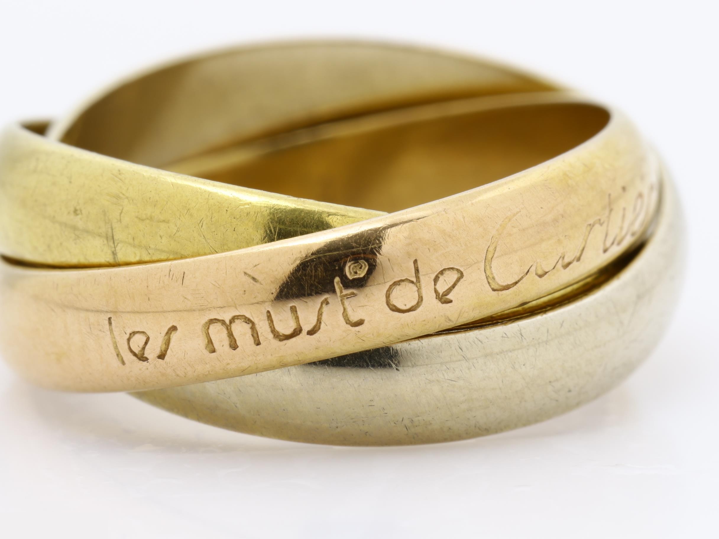 Trinity (precious metal) ring, 750, 6.9g, #49 — view 2