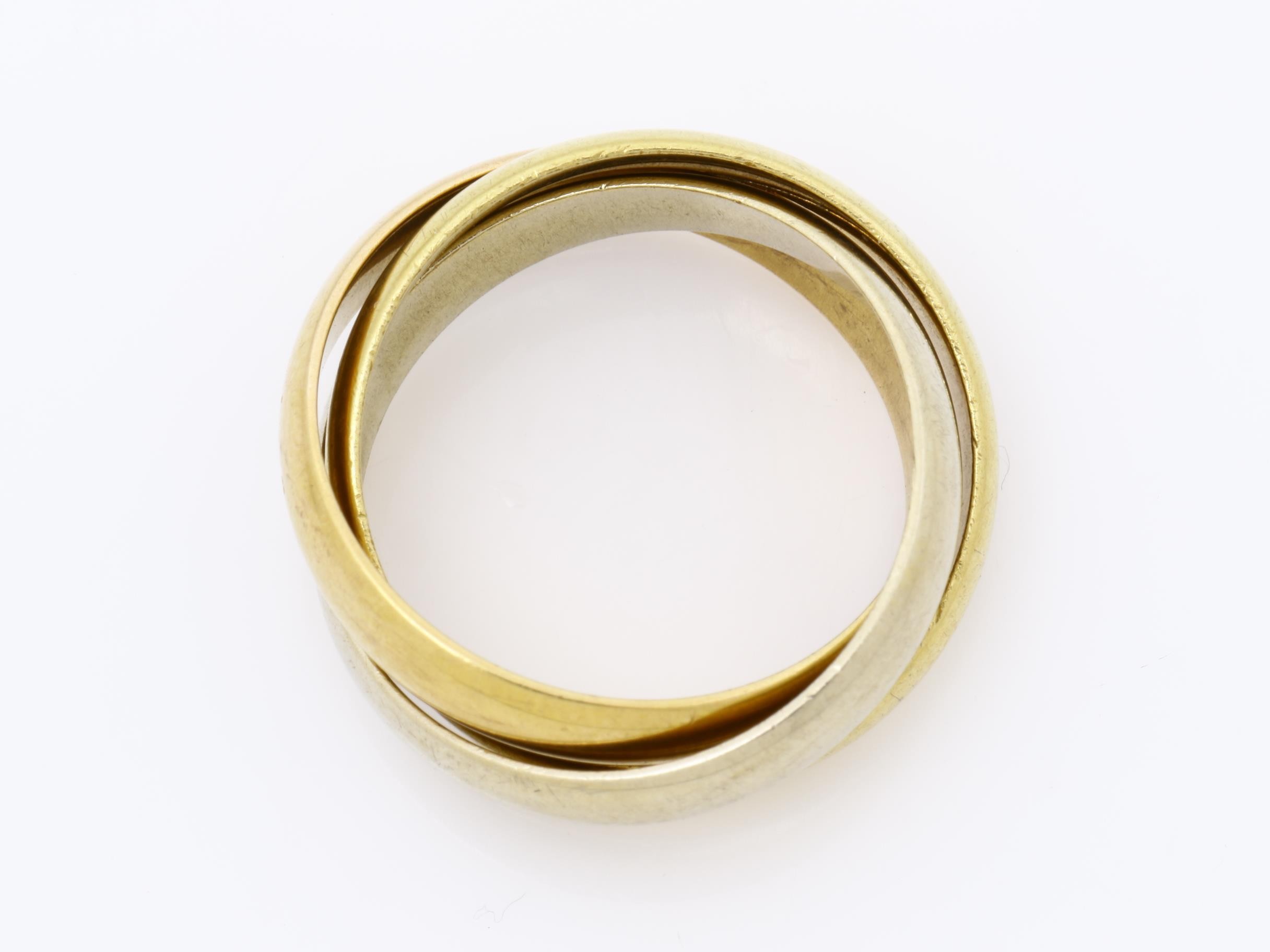 Trinity (precious metal) ring, 750, 6.9g, #49 — view 5