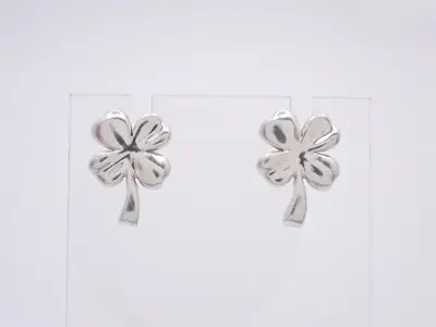 Clover earrings, 925 sterling silver, 5.6g