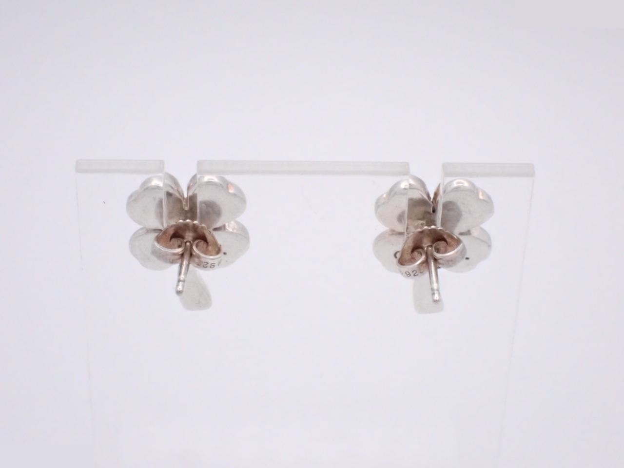 Clover earrings, 925 sterling silver, 5.6g — view 2