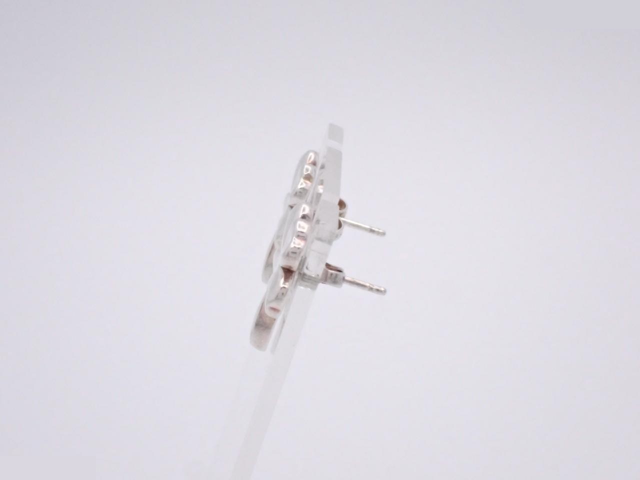 Clover earrings, 925 sterling silver, 5.6g — view 3