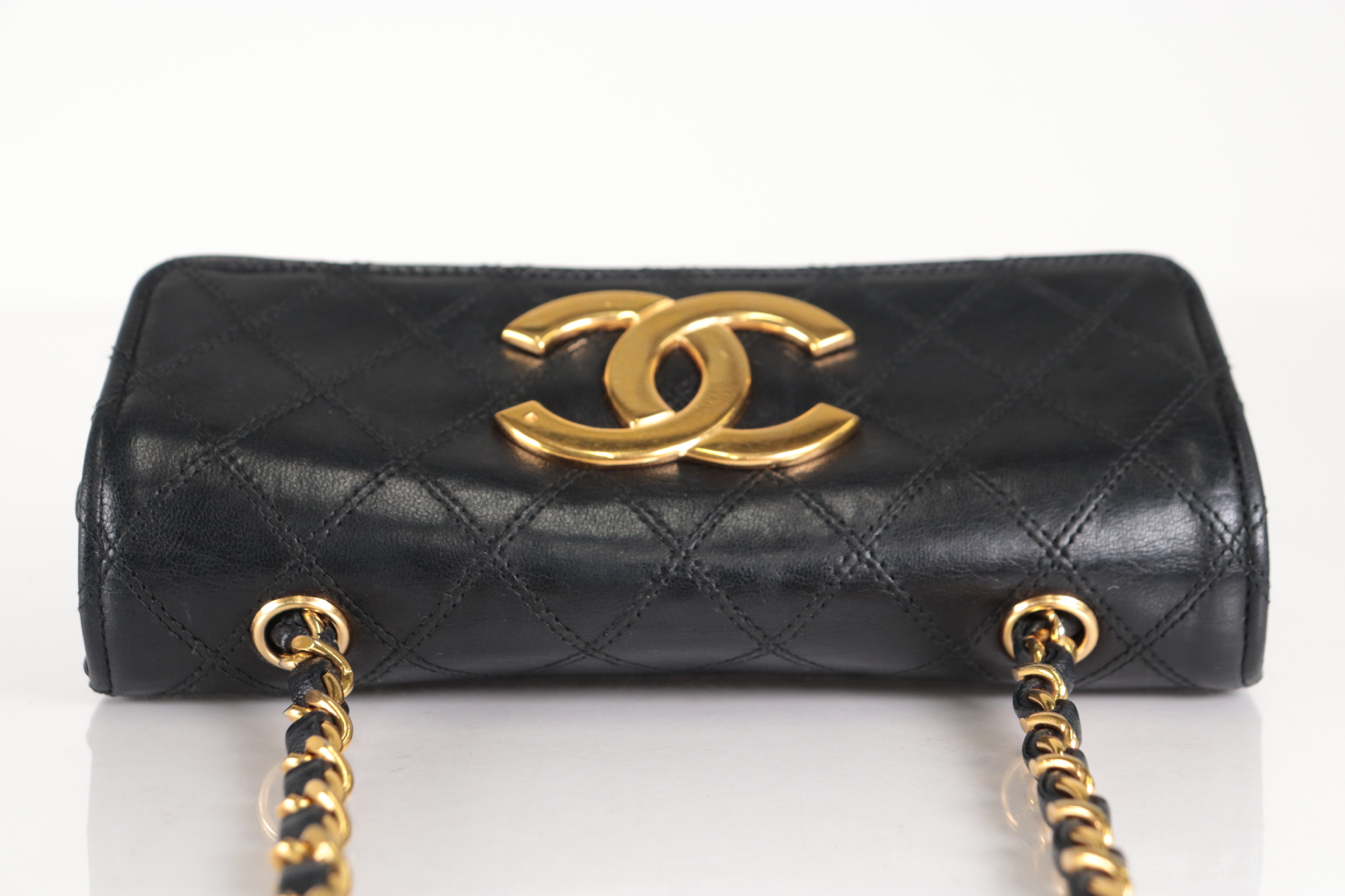 Bicolore Lambskin Mini Chain Shoulder Bag — view 5