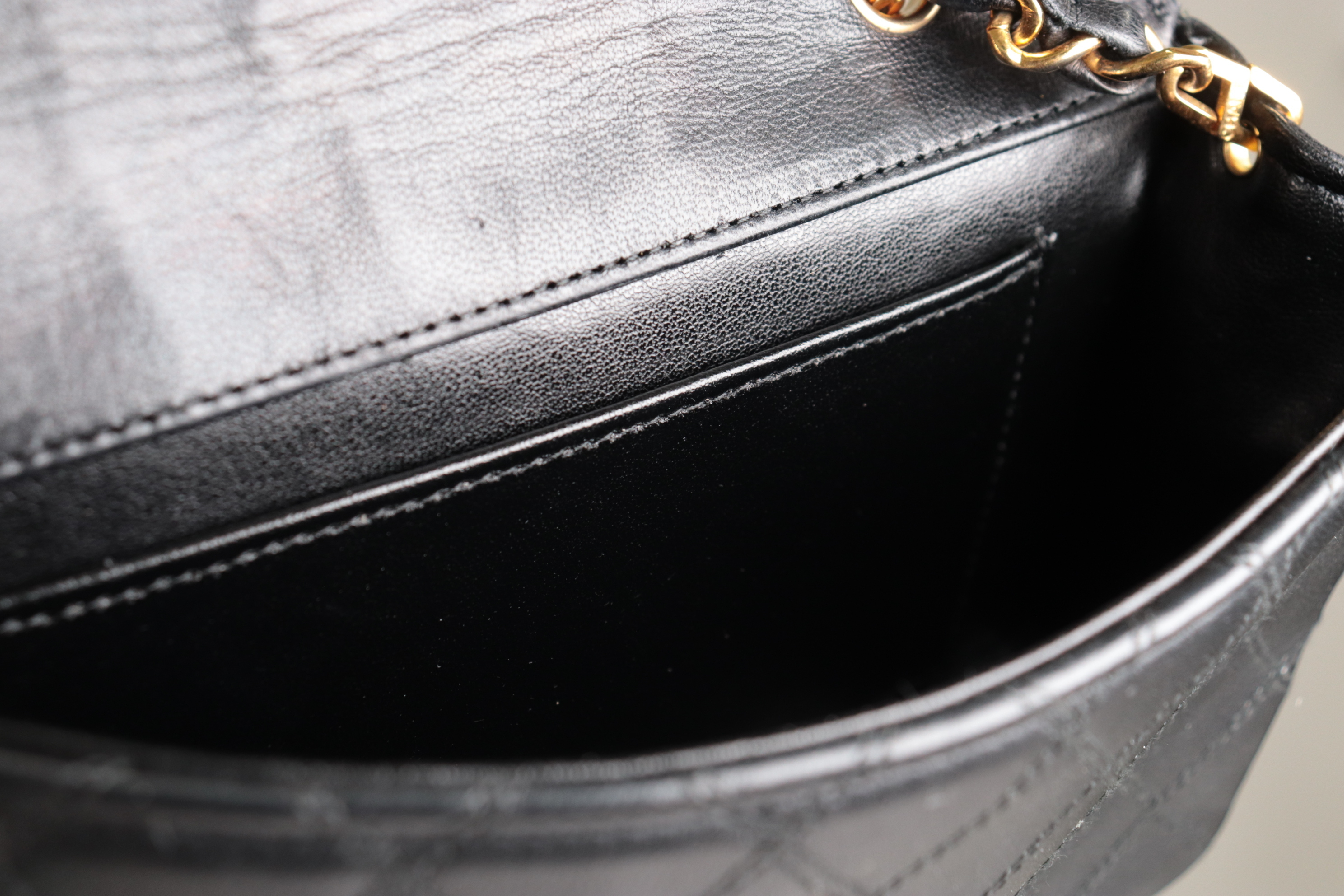 Bicolore Lambskin Mini Chain Shoulder Bag — view 7