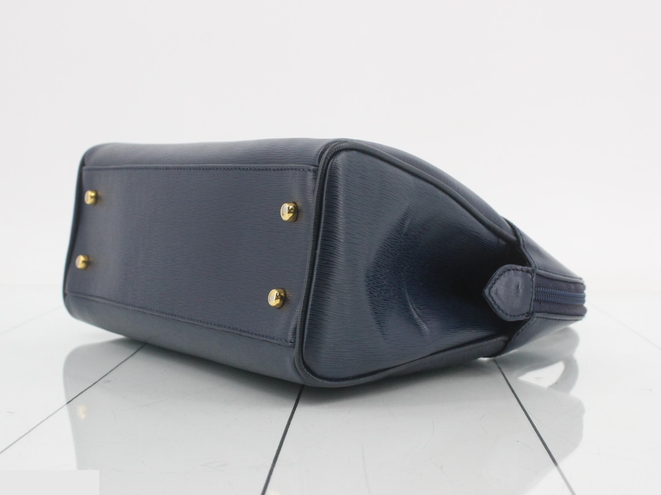 Other lines: Bags & Handbags, Old Chloe, Wavy Embossed Leather, Navy — view 6