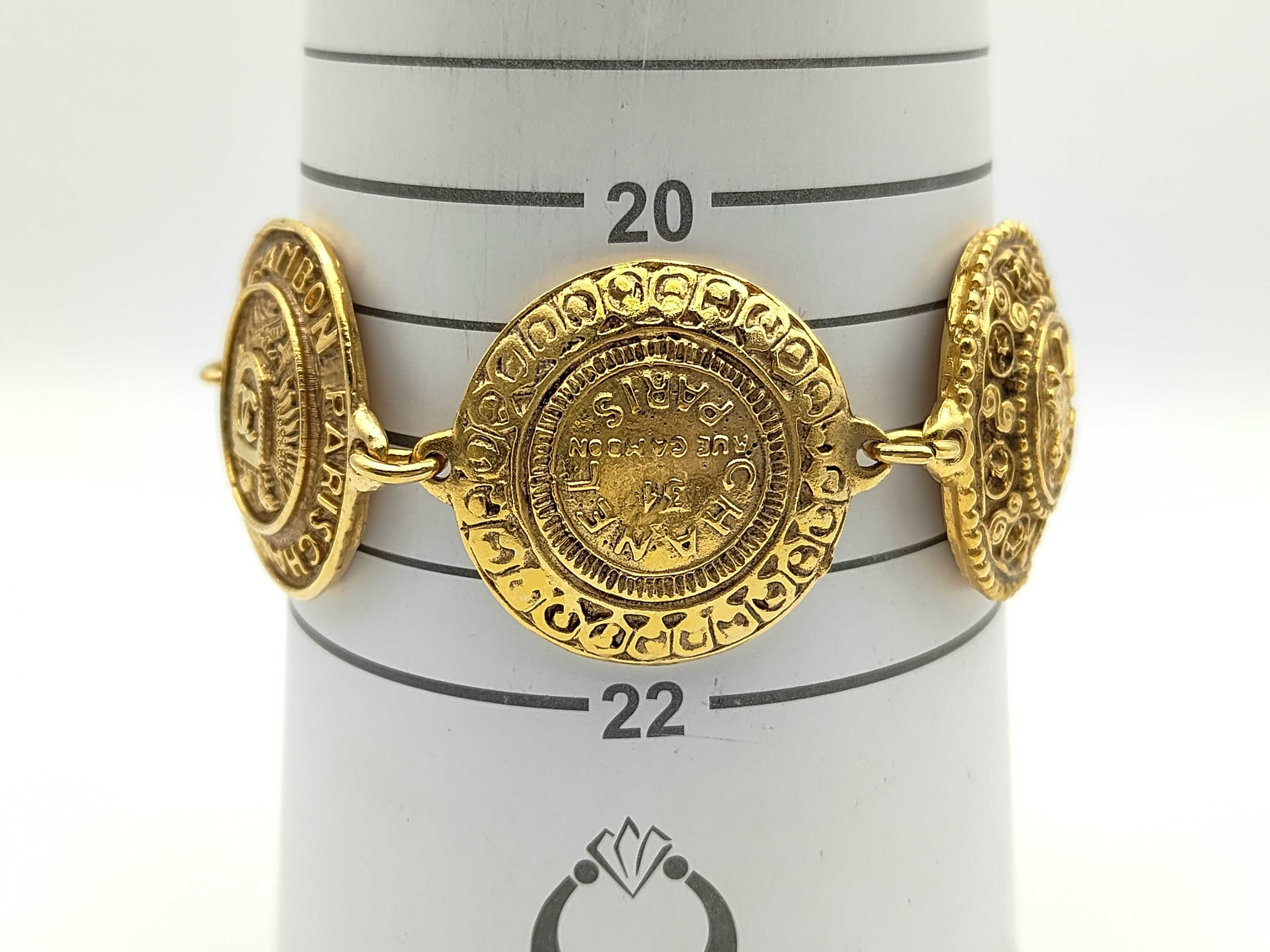 Logo/Carbon Gold Bracelet Vintage Bracelet/Bangle — view 4