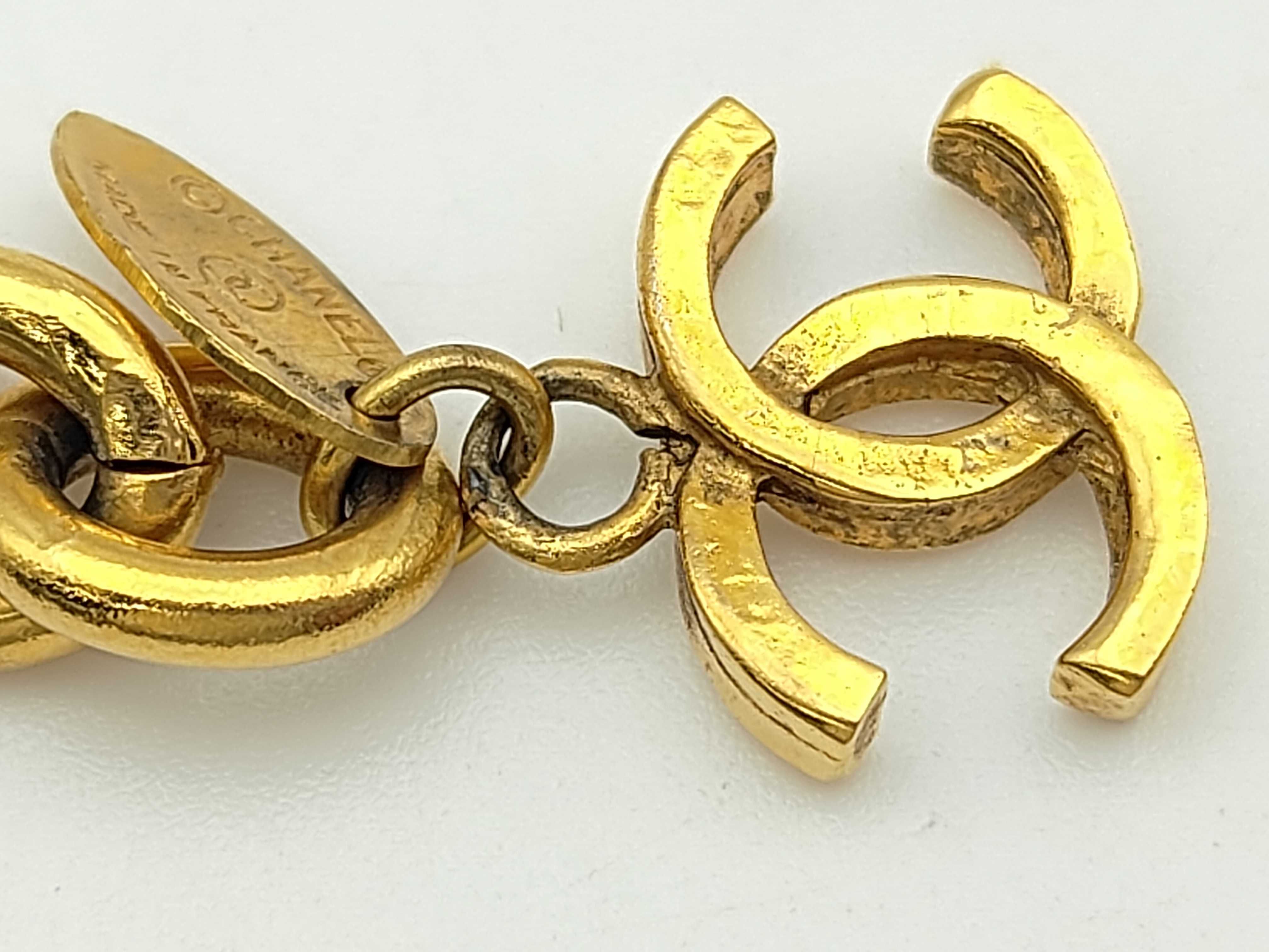 Logo/Carbon Gold Bracelet Vintage Bracelet/Bangle — view 5