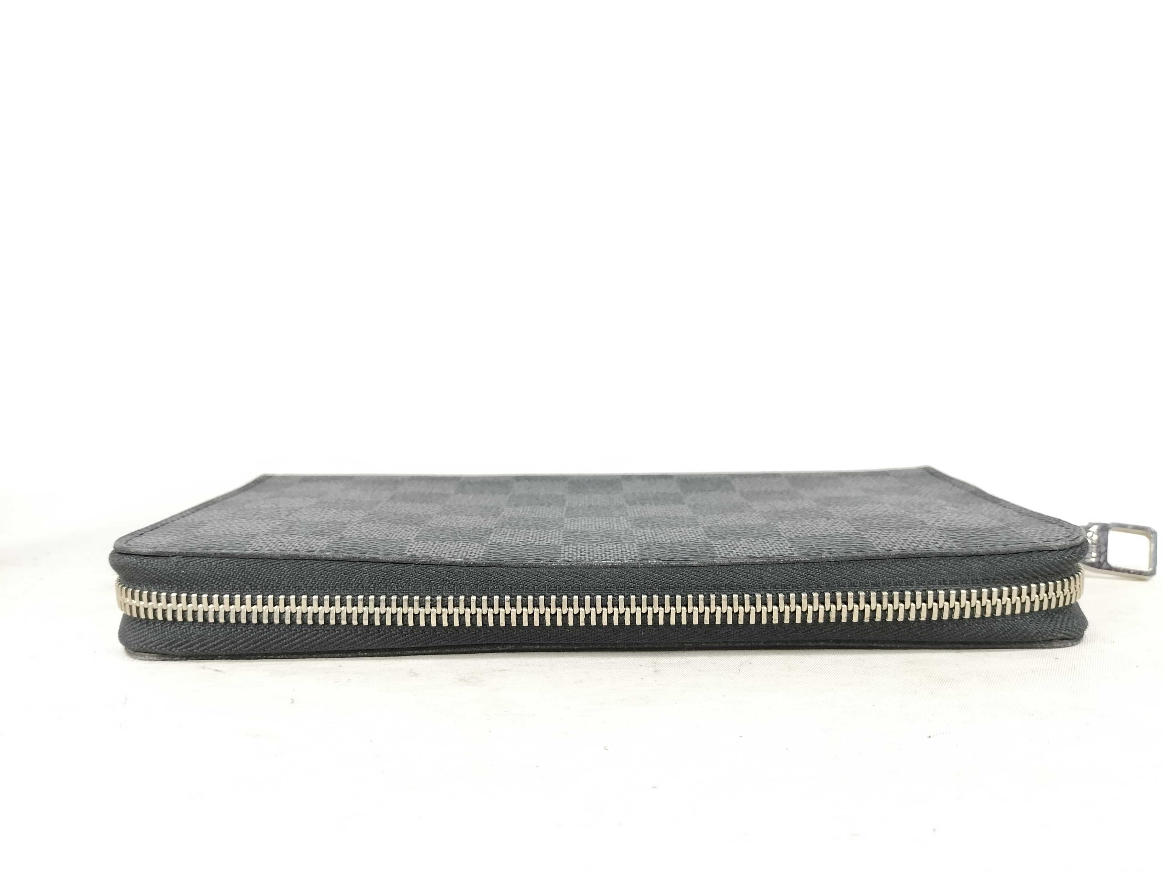 Damier Graphite Zippy Organizer Round Zipper Long Wallet — view 6