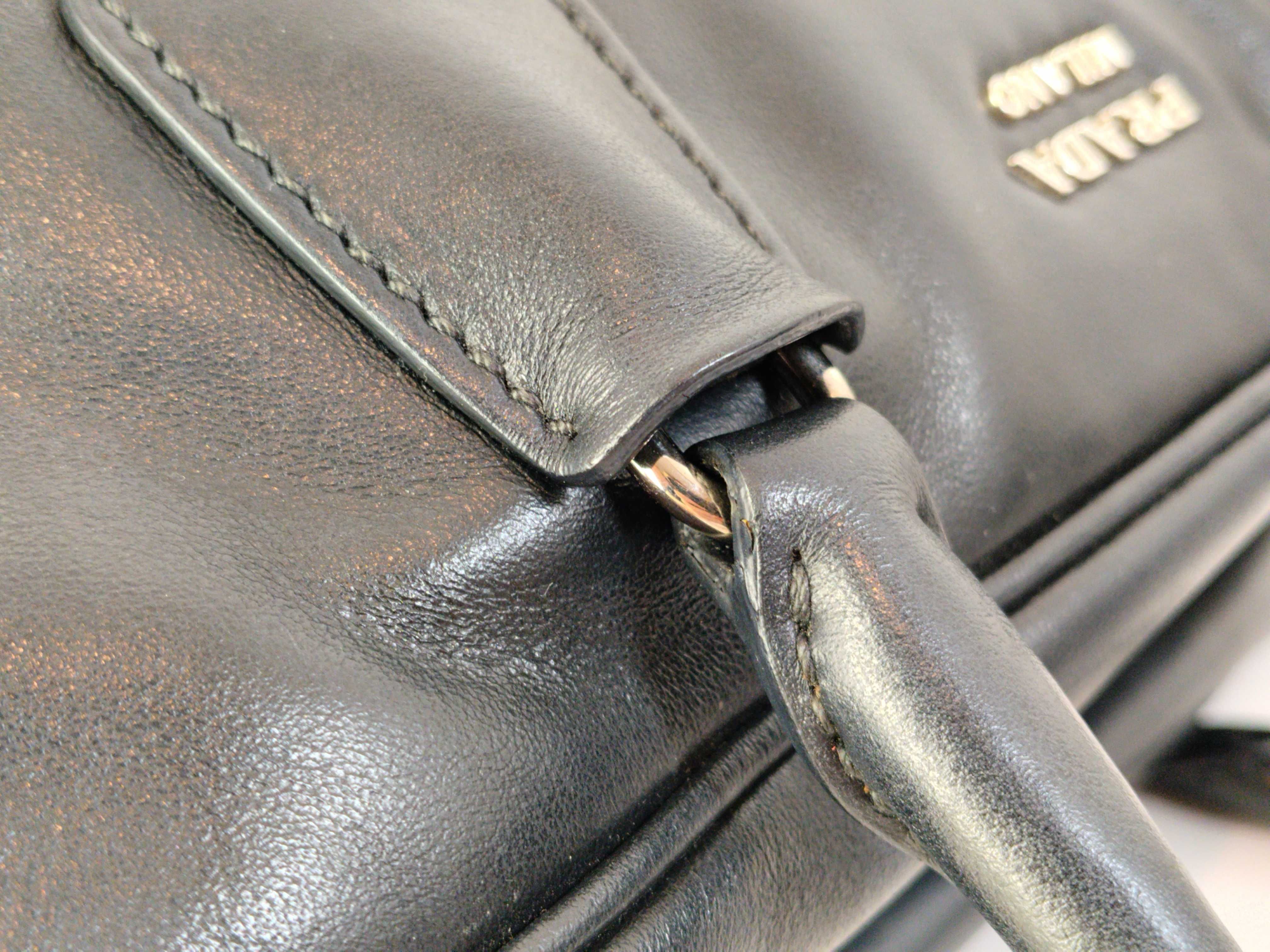 SG- Leather 2-Way Handbag Black — view 6