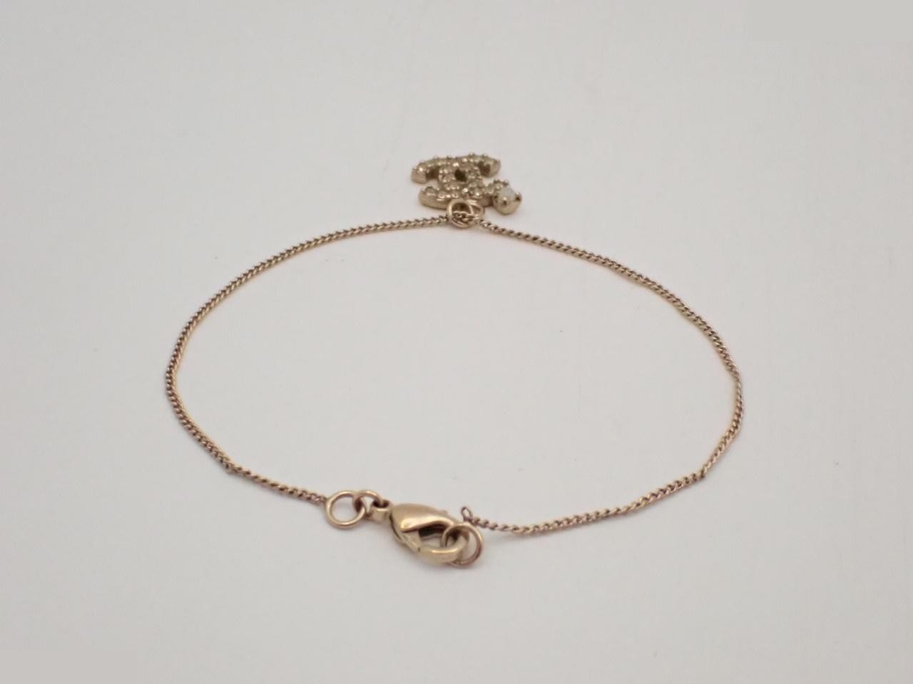 Coco Mark Rhinestone Bracelet, Wrist Circumference Approx. 20cm — view 2