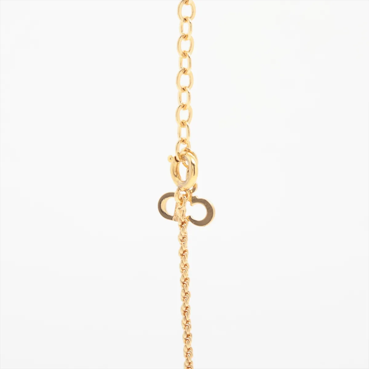 CD logo necklace, GP gold, — view 3