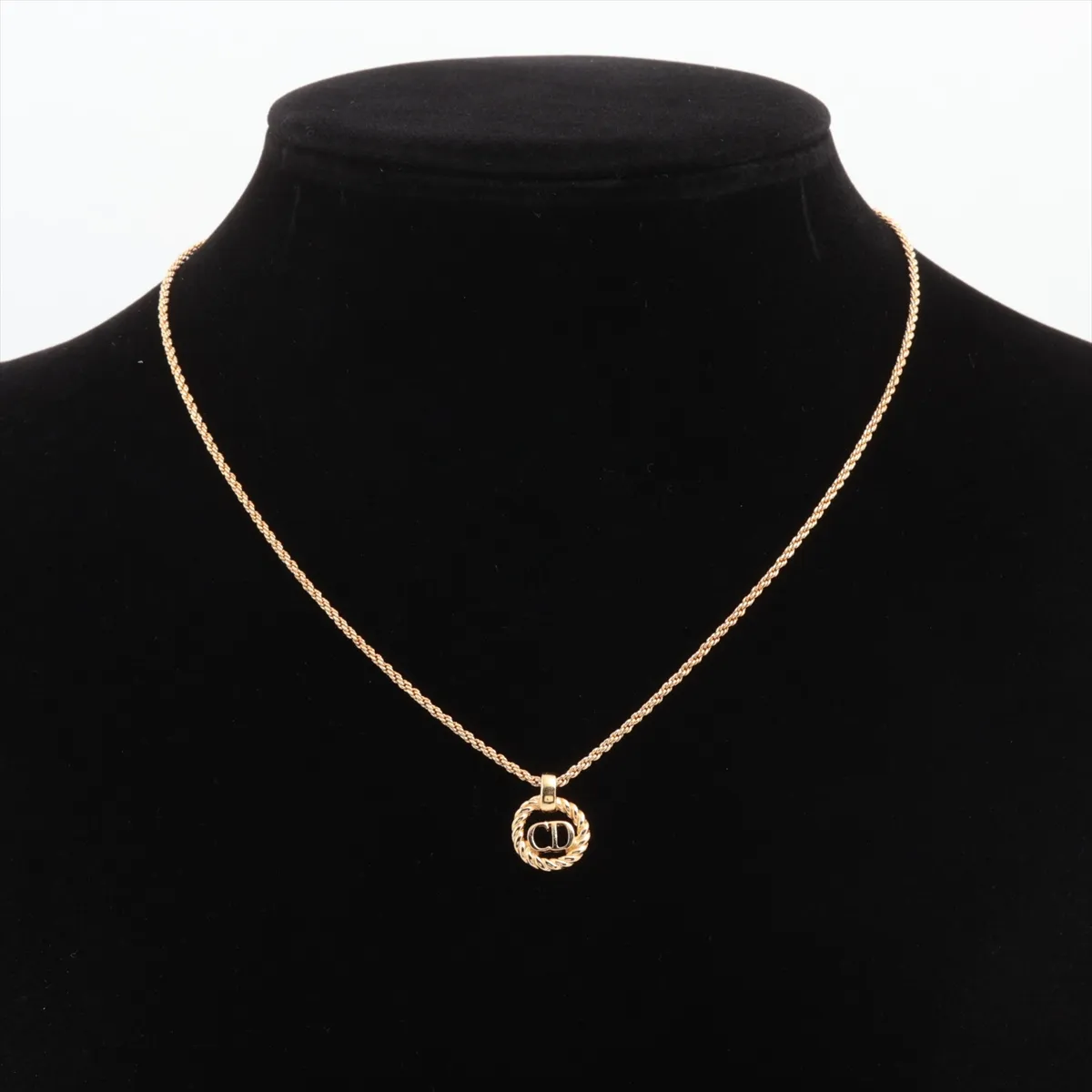CD logo necklace, GP gold, — view 5