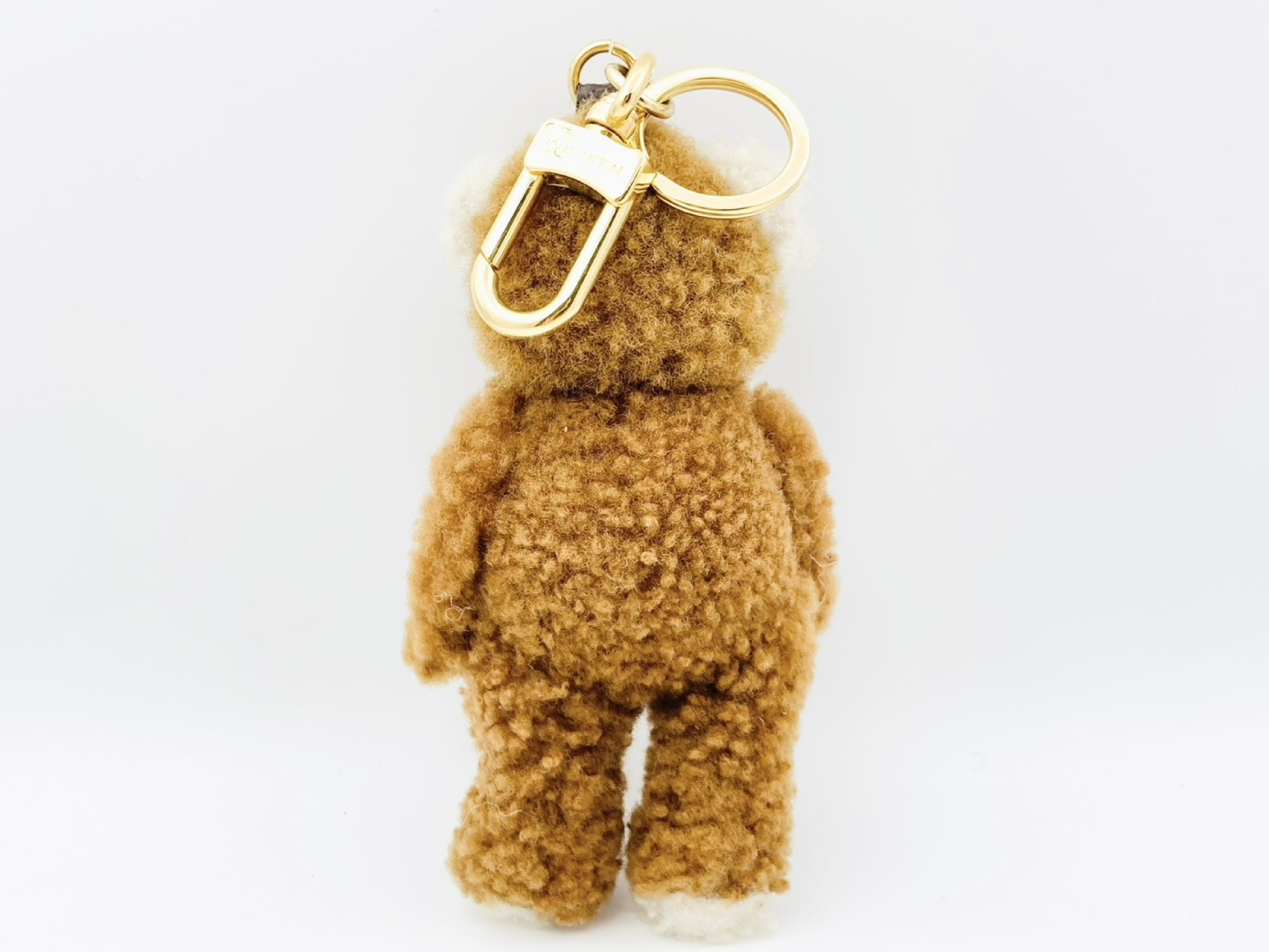M69854 Portefeuille LV Teddy Bear Fur Charm Keyring AL0290 Key Case — view 2