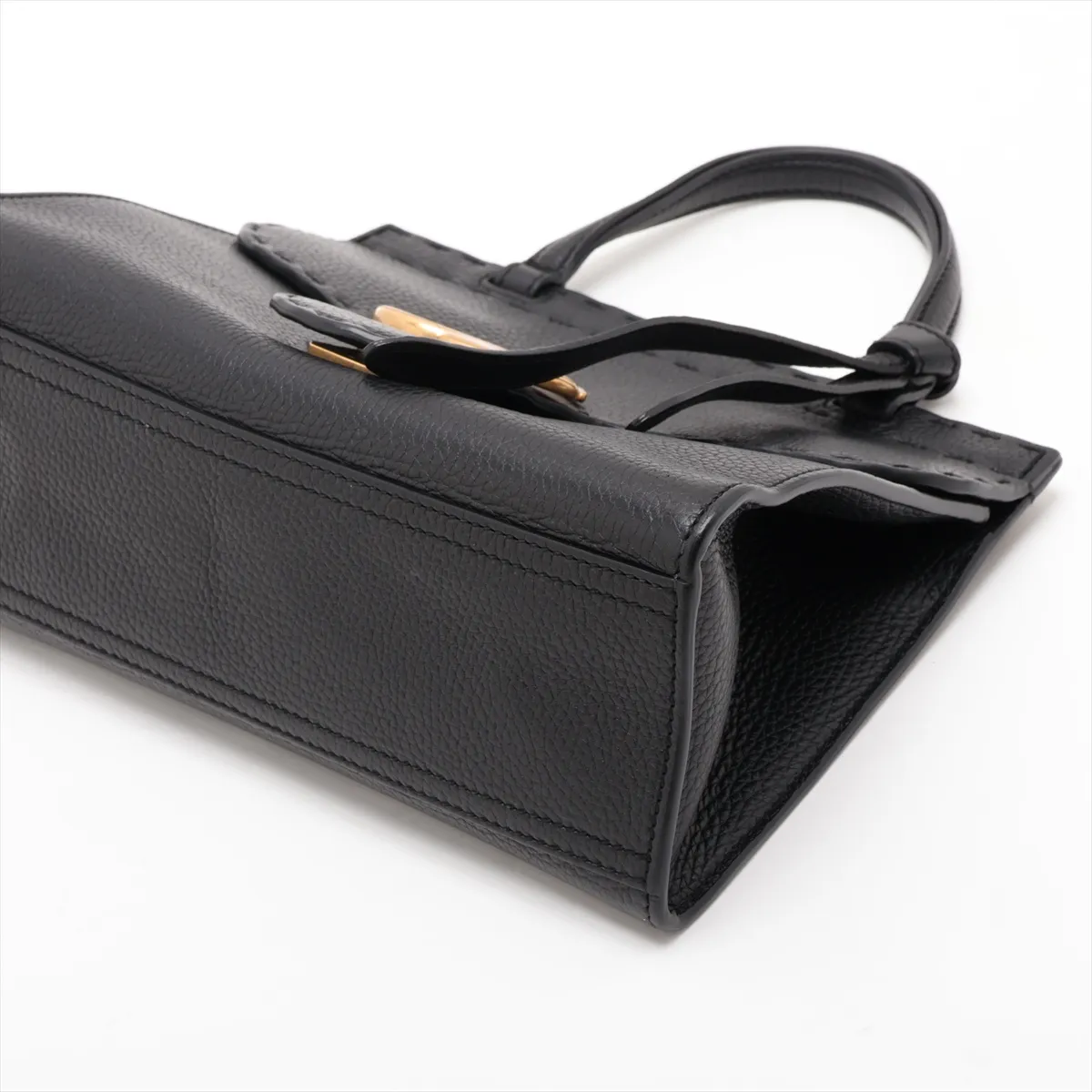 GG Marmont 442622 Leather 2-Way Handbag, Black — view 3