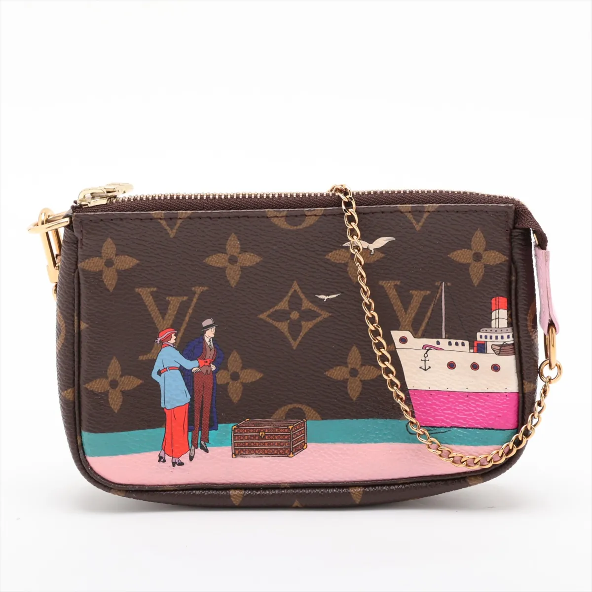 Monogram Illustré Atlantic Cruise Mini Pochette Accessoires M62141 SF3106 White