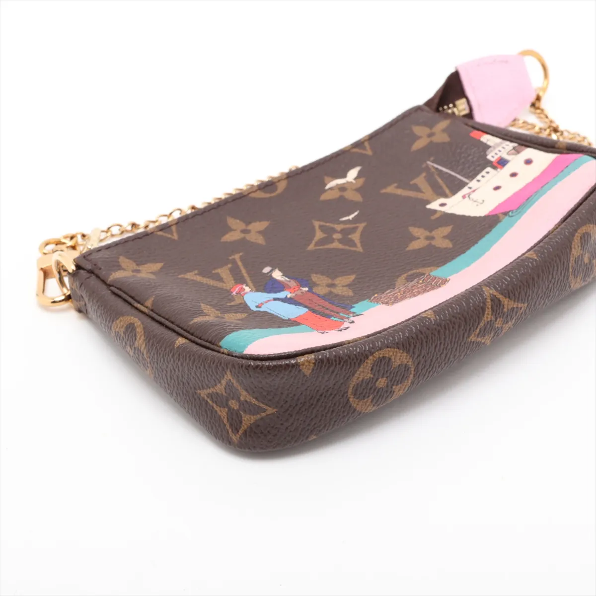 Monogram Illustré Atlantic Cruise Mini Pochette Accessoires M62141 SF3106 White — view 4