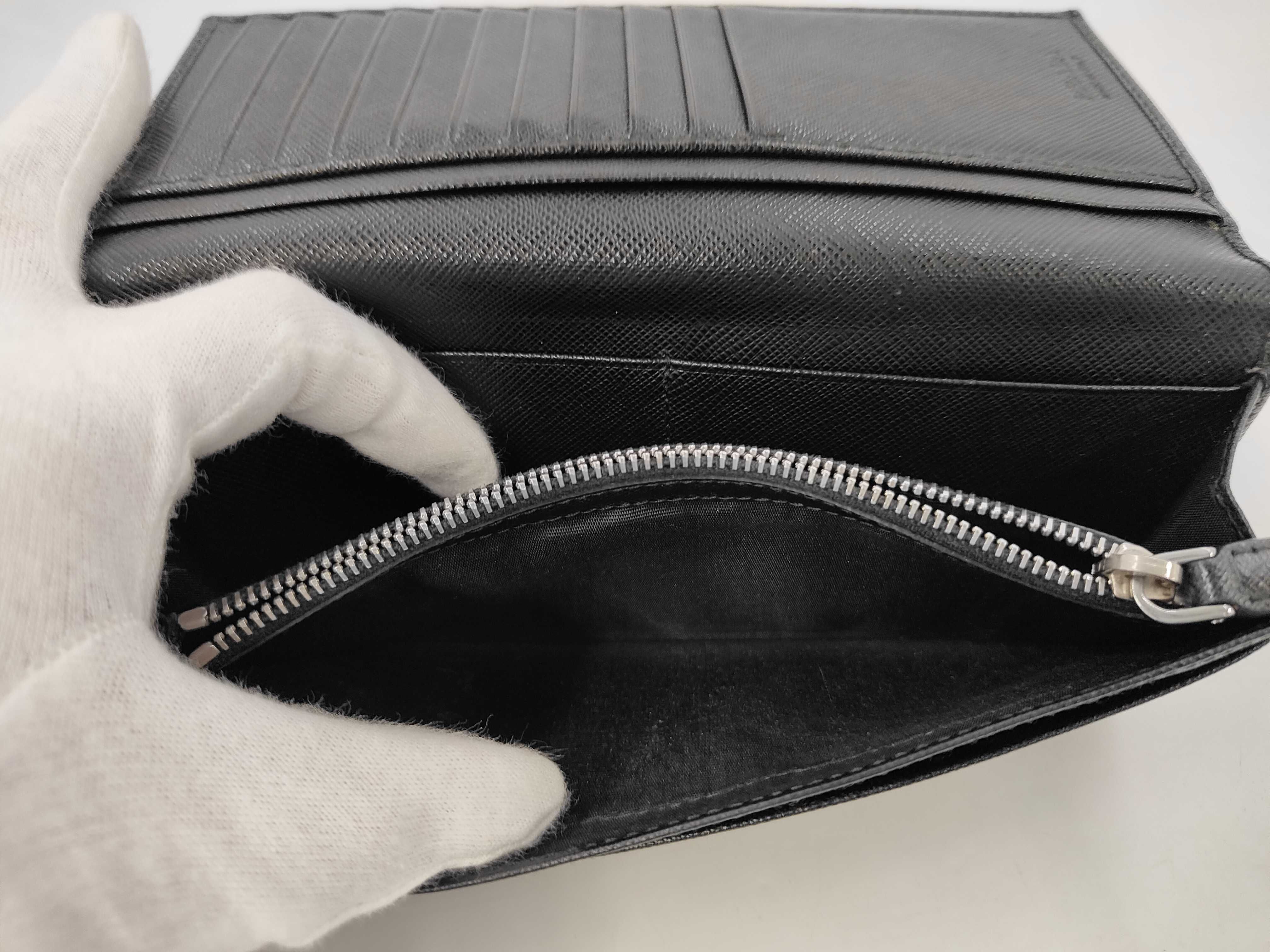 Round Saffiano Black (IY5089) Long Wallet — view 9