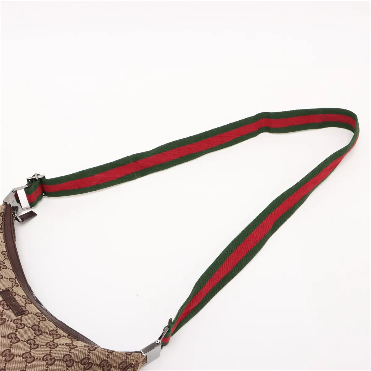 GG Canvas x Leather Shoulder Bag Beige x Brown 122790 — view 5