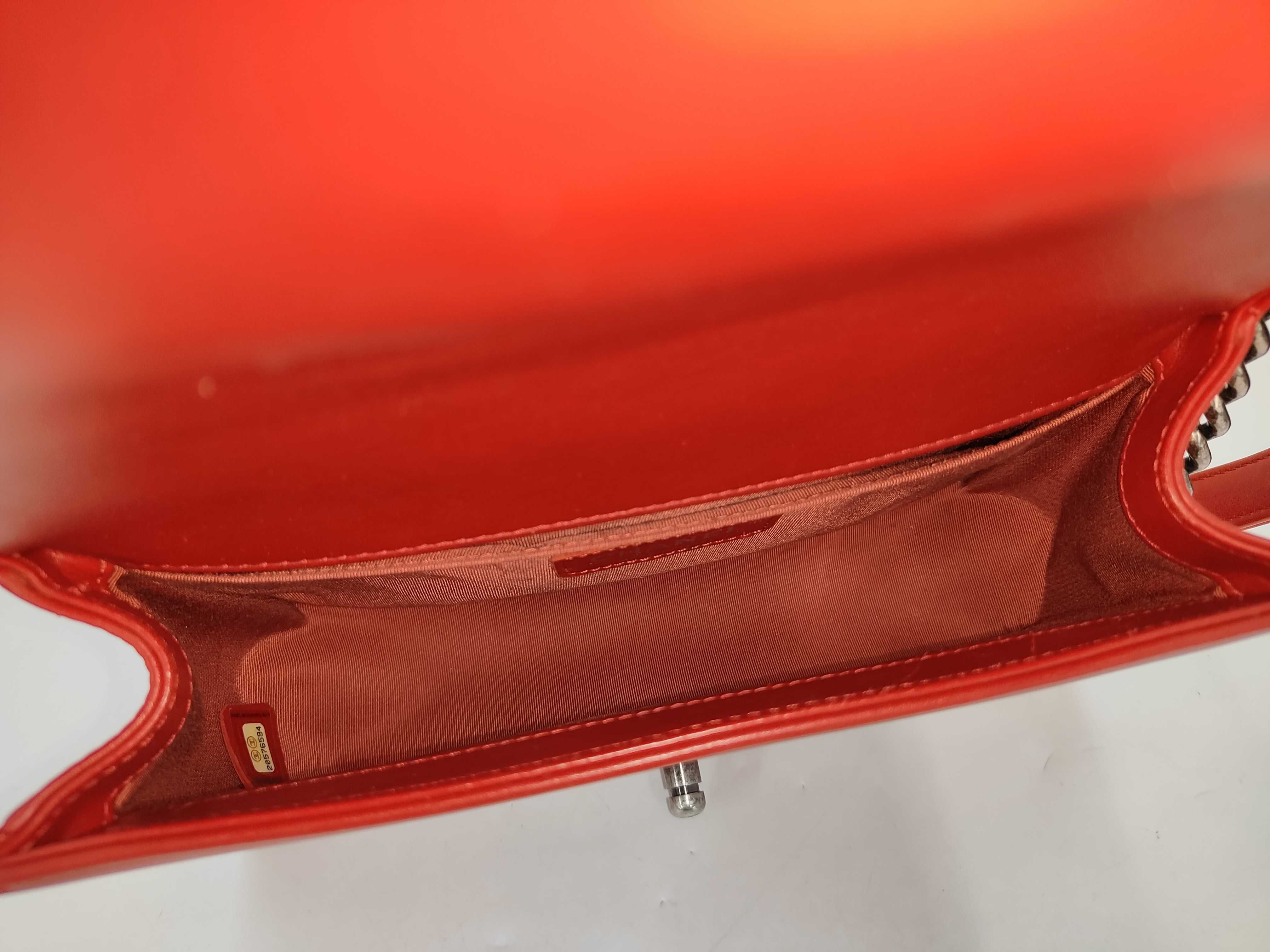 Leboy Red Quilted Medium Silver Hardware No. 20 Shoulder Bag — view 9