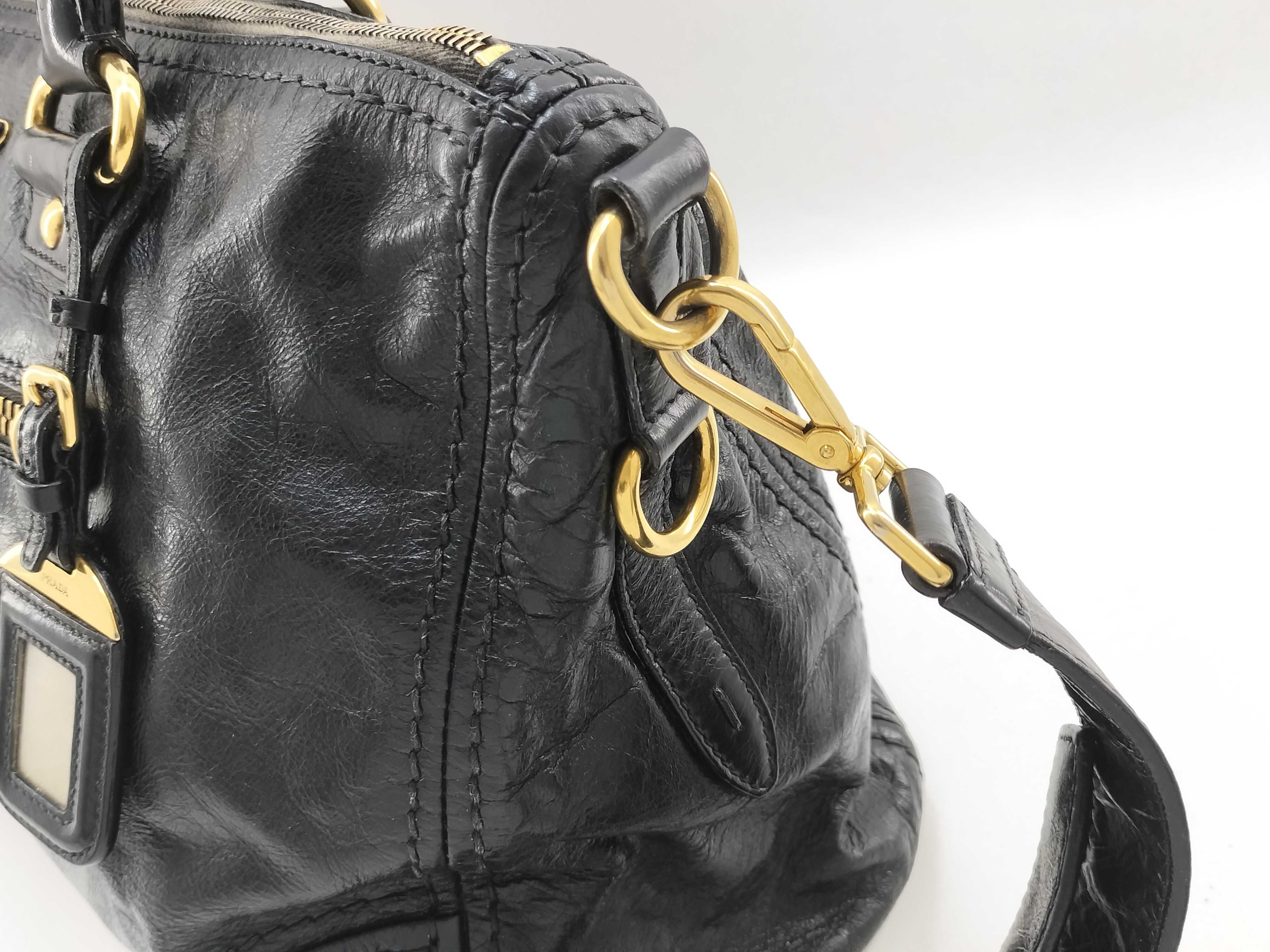 2-way handbag, leather, triangular plate handbag — view 6