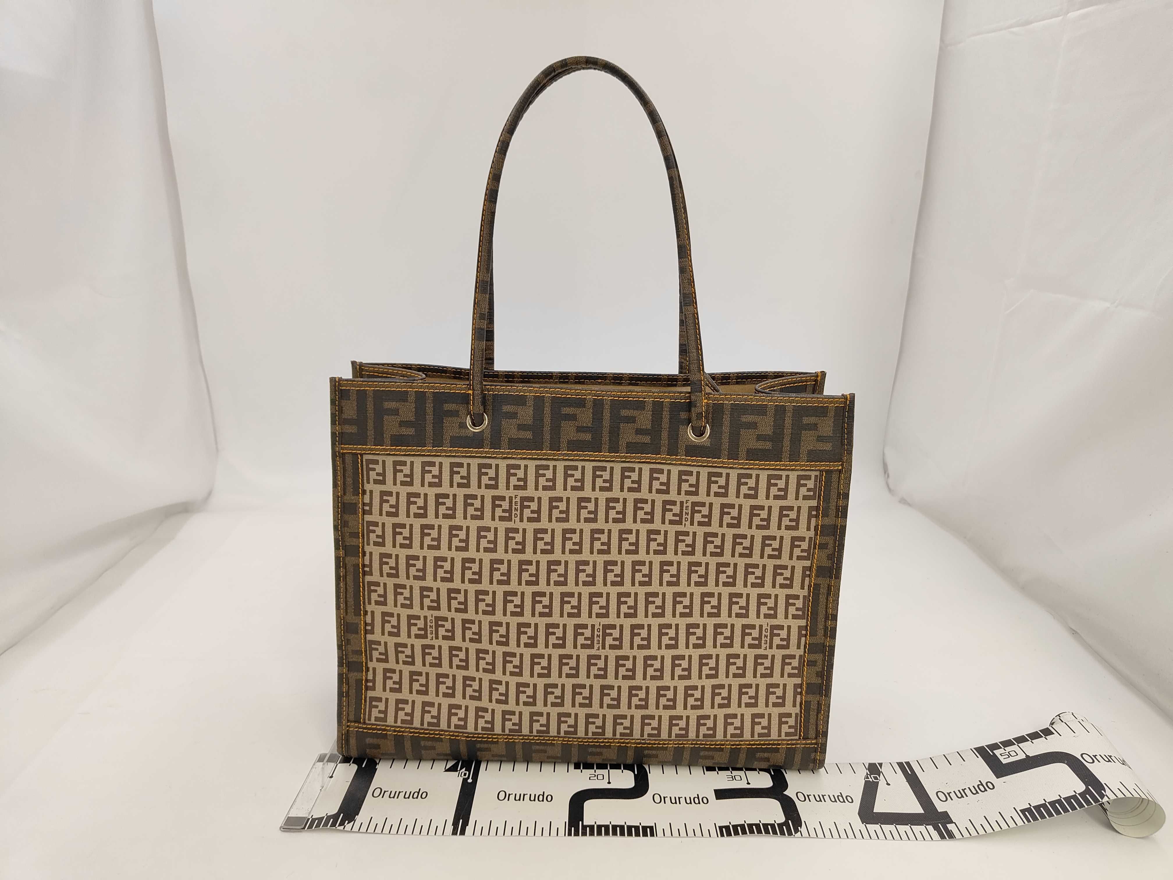 2384・8B183 Tote Bag Zucca x Zucchino Brown Beige Tote Bag — view 2