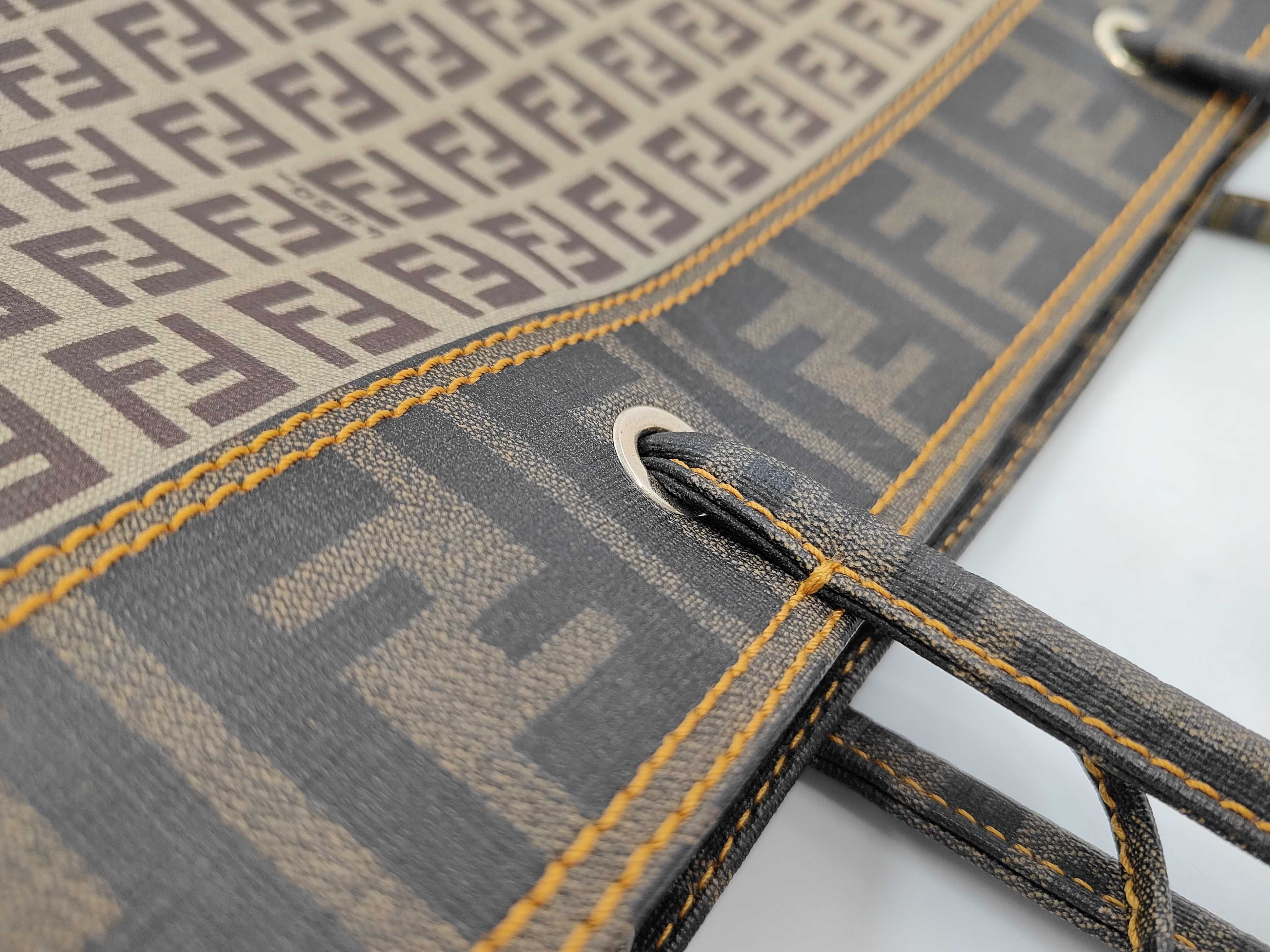 2384・8B183 Tote Bag Zucca x Zucchino Brown Beige Tote Bag — view 7