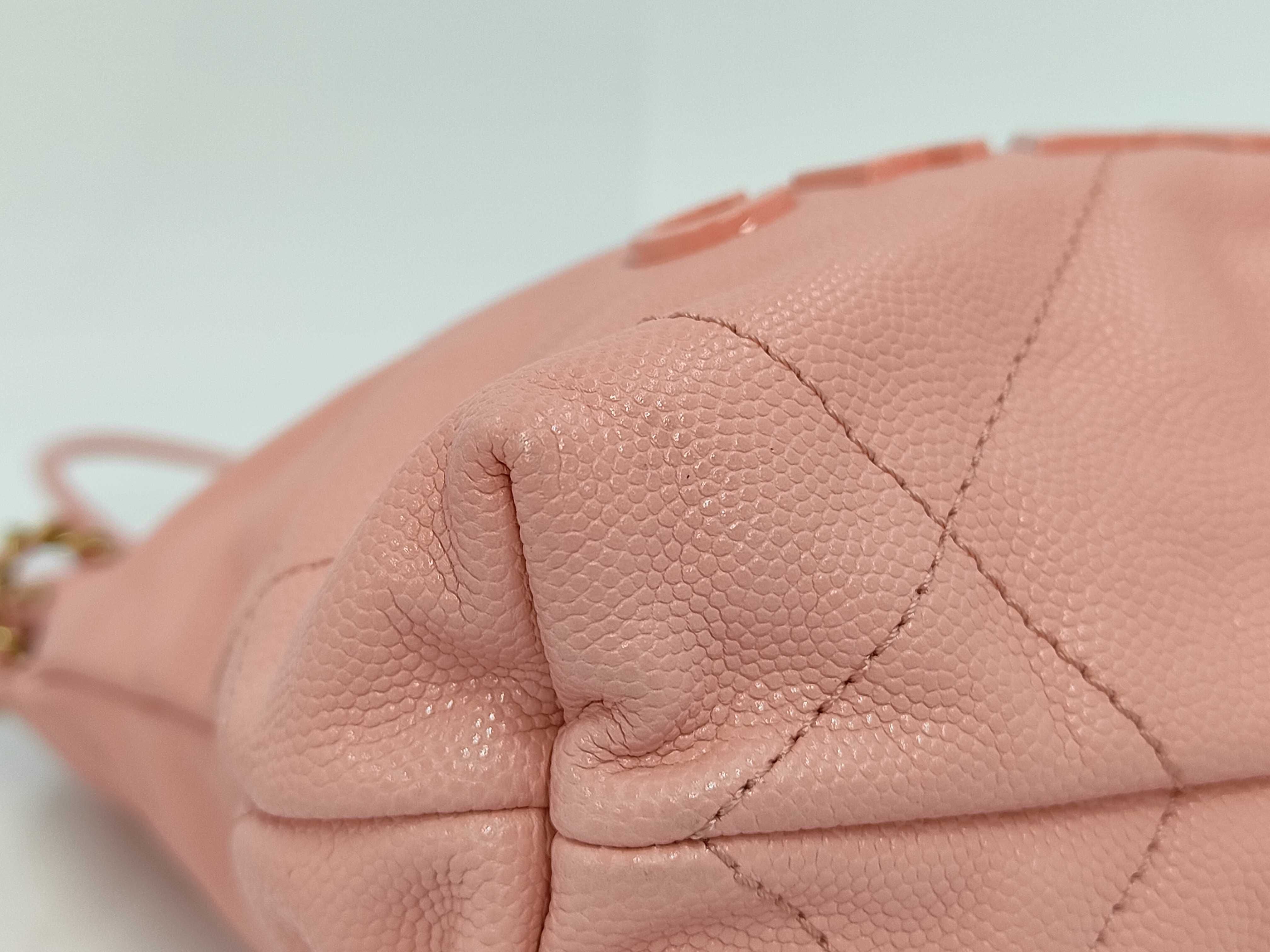 2156 Chanel 22 Chain Shoulder Bag with Gold Hardware, Pink Shoulder Bag — view 6