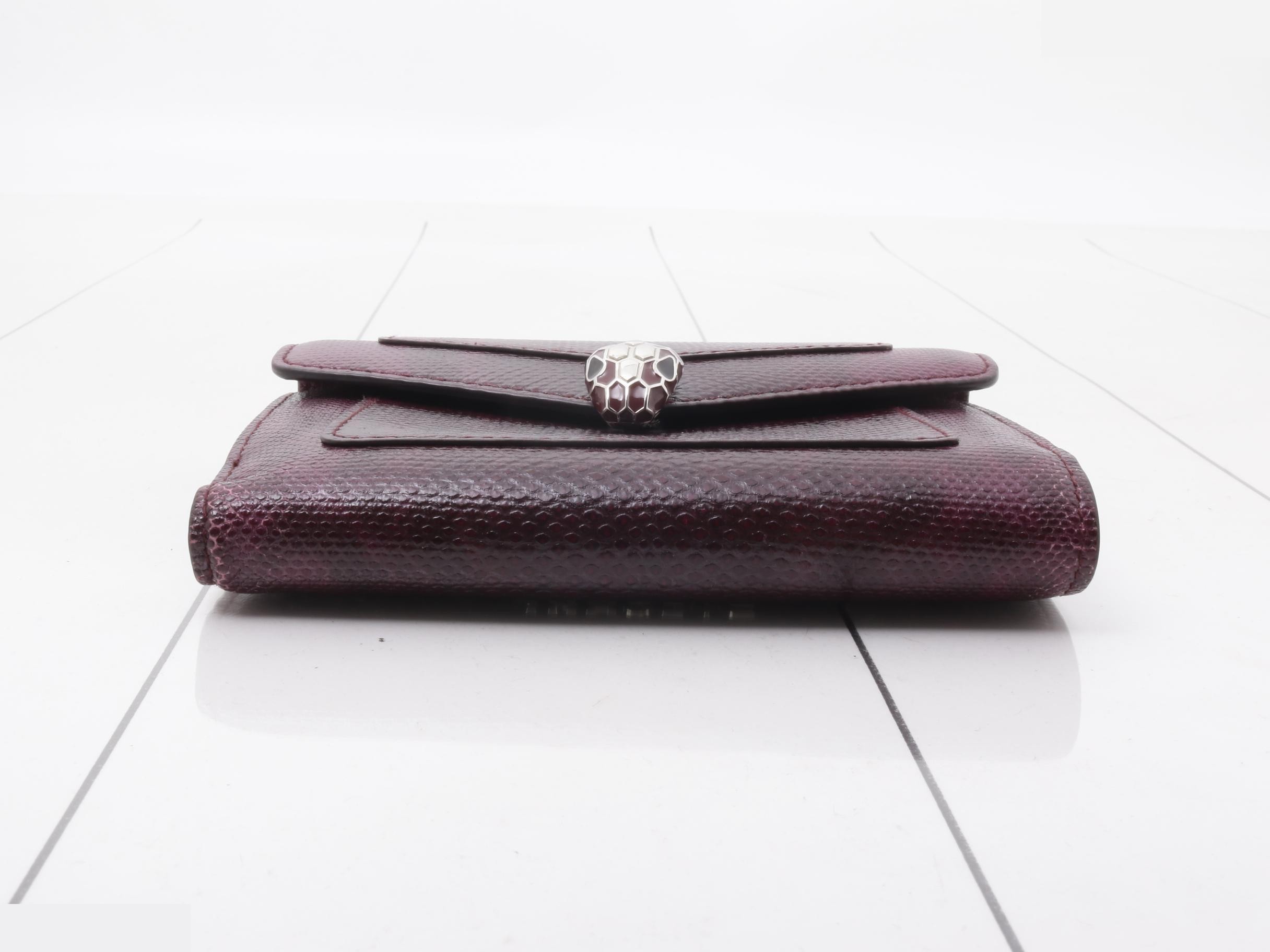 Serpenti (bag) and wallet, flap, purple — view 3
