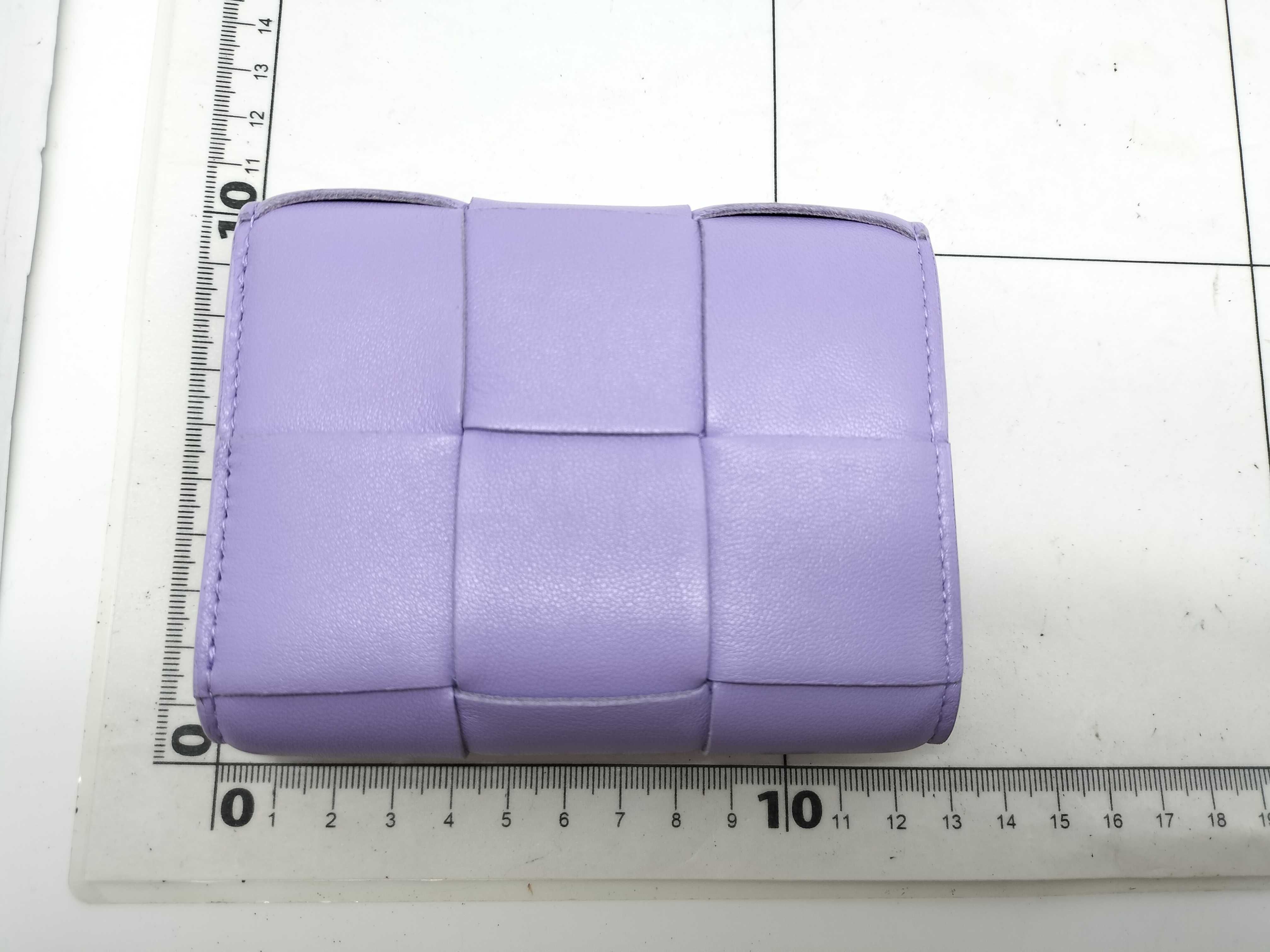 Leather Cassette Maxi Intrecciato Tri-fold Wallet — view 2