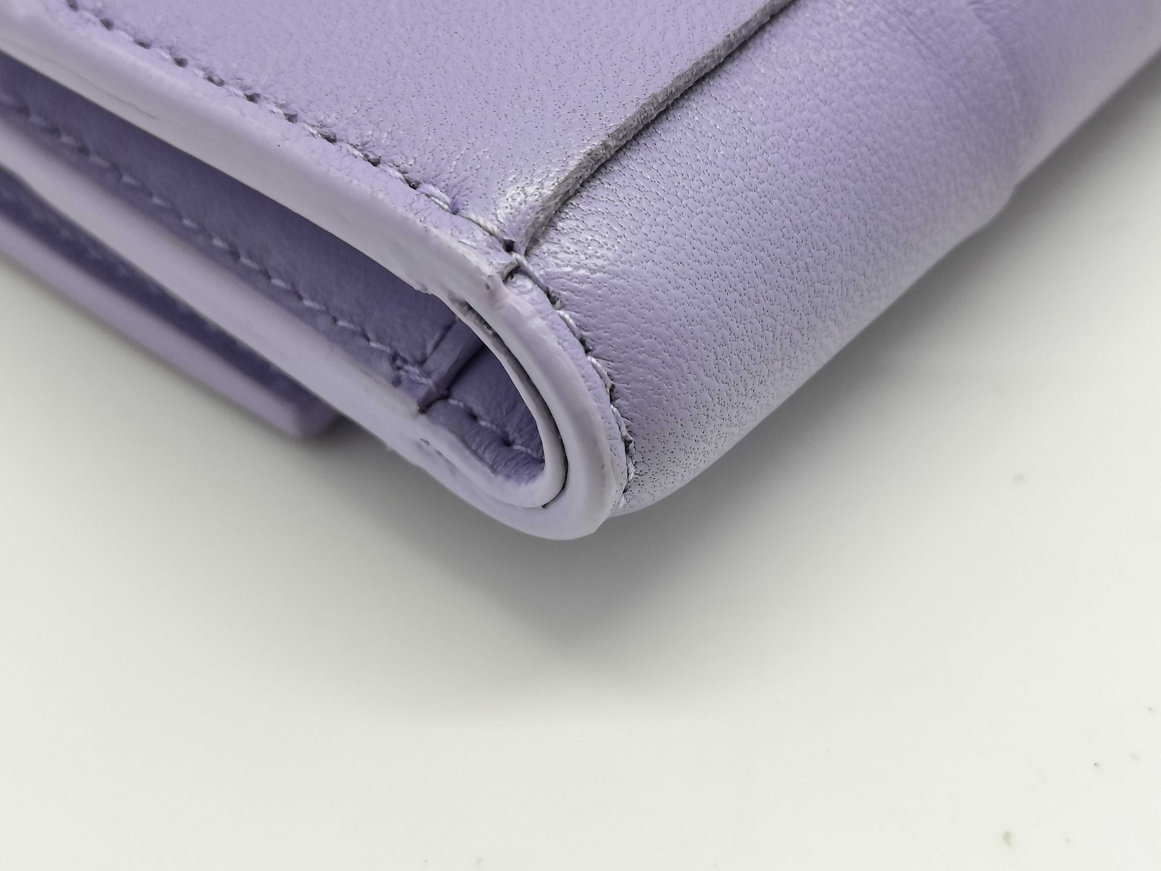 Leather Cassette Maxi Intrecciato Tri-fold Wallet — view 3