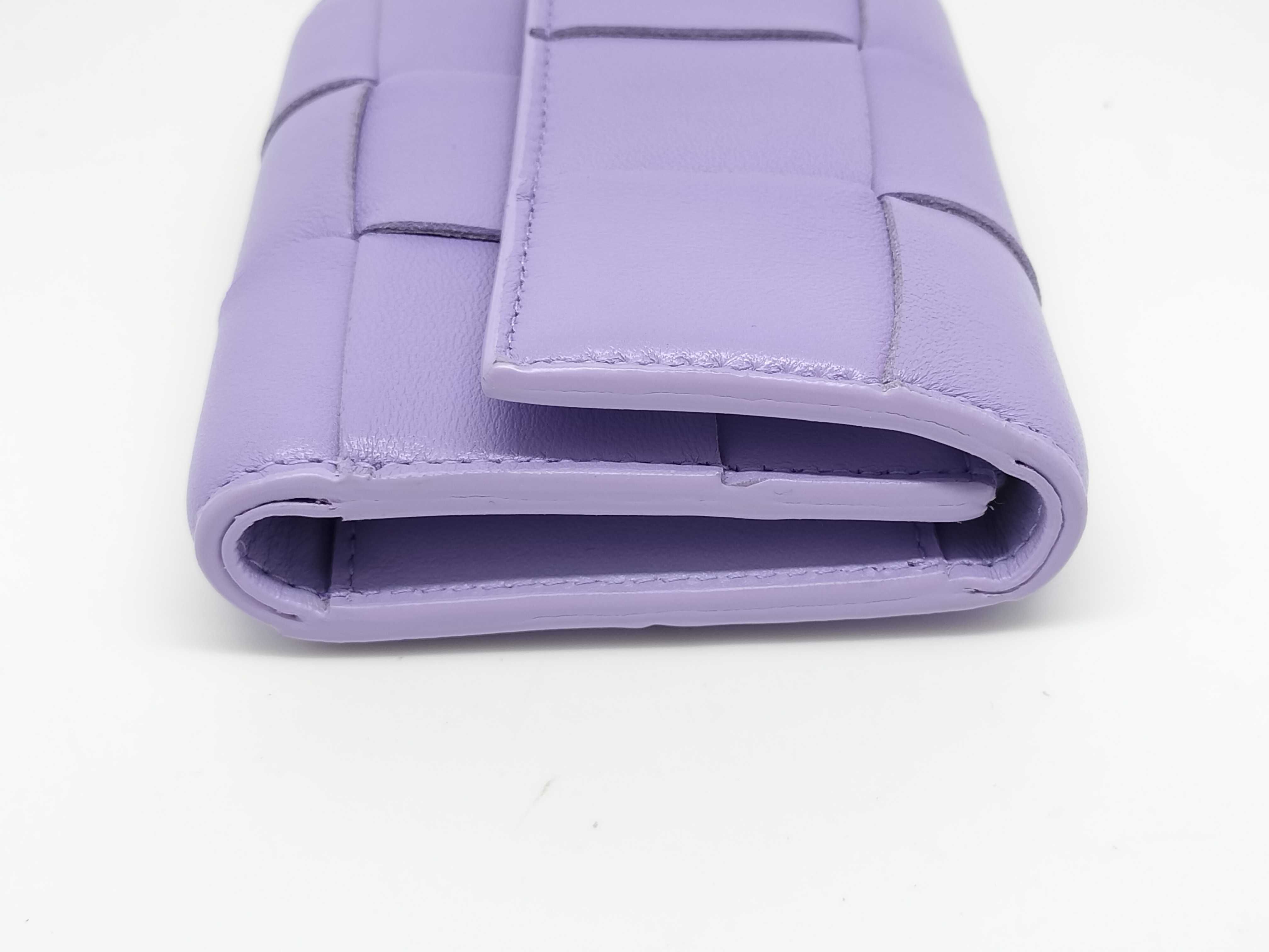Leather Cassette Maxi Intrecciato Tri-fold Wallet — view 5