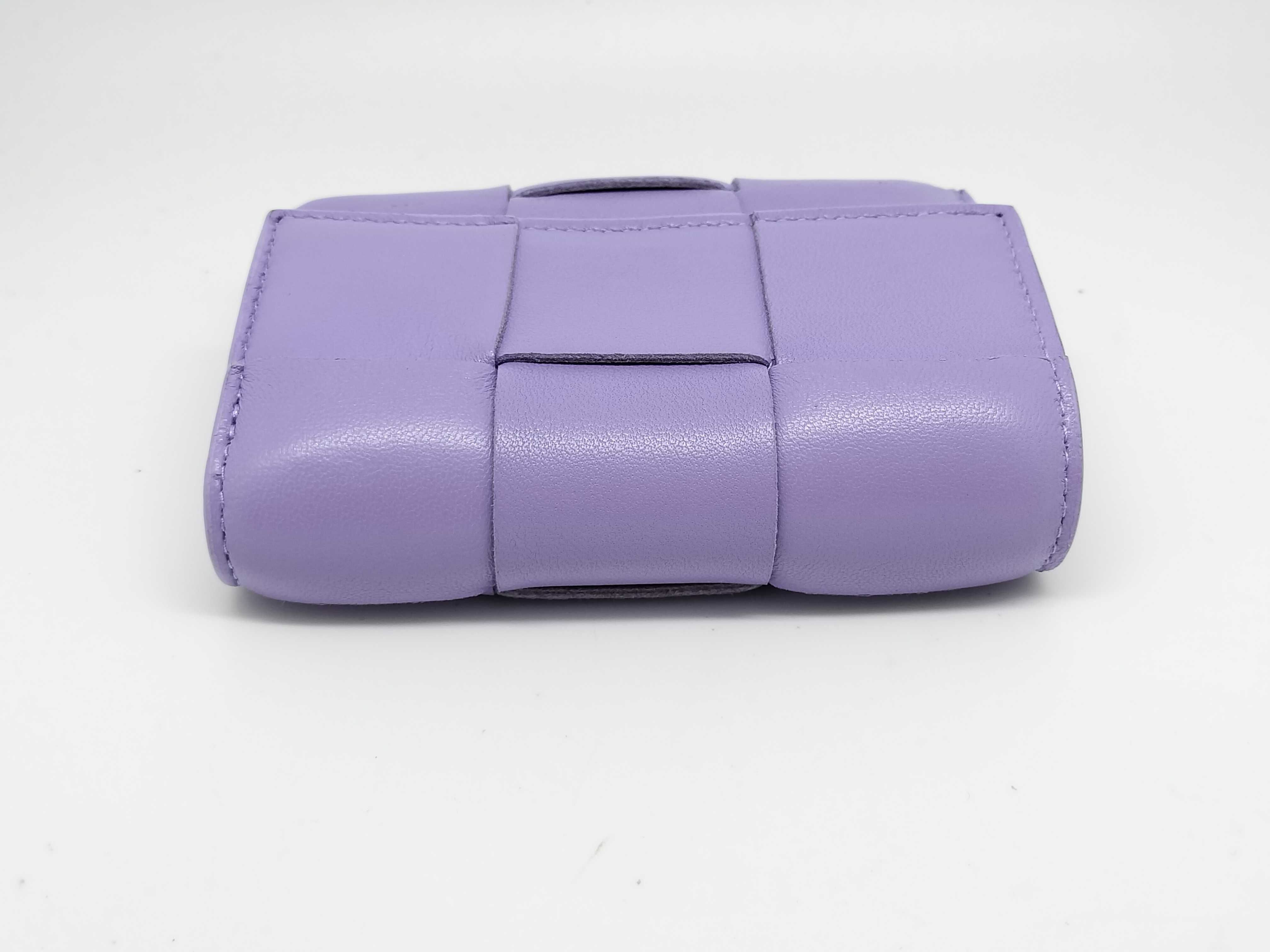 Leather Cassette Maxi Intrecciato Tri-fold Wallet — view 6