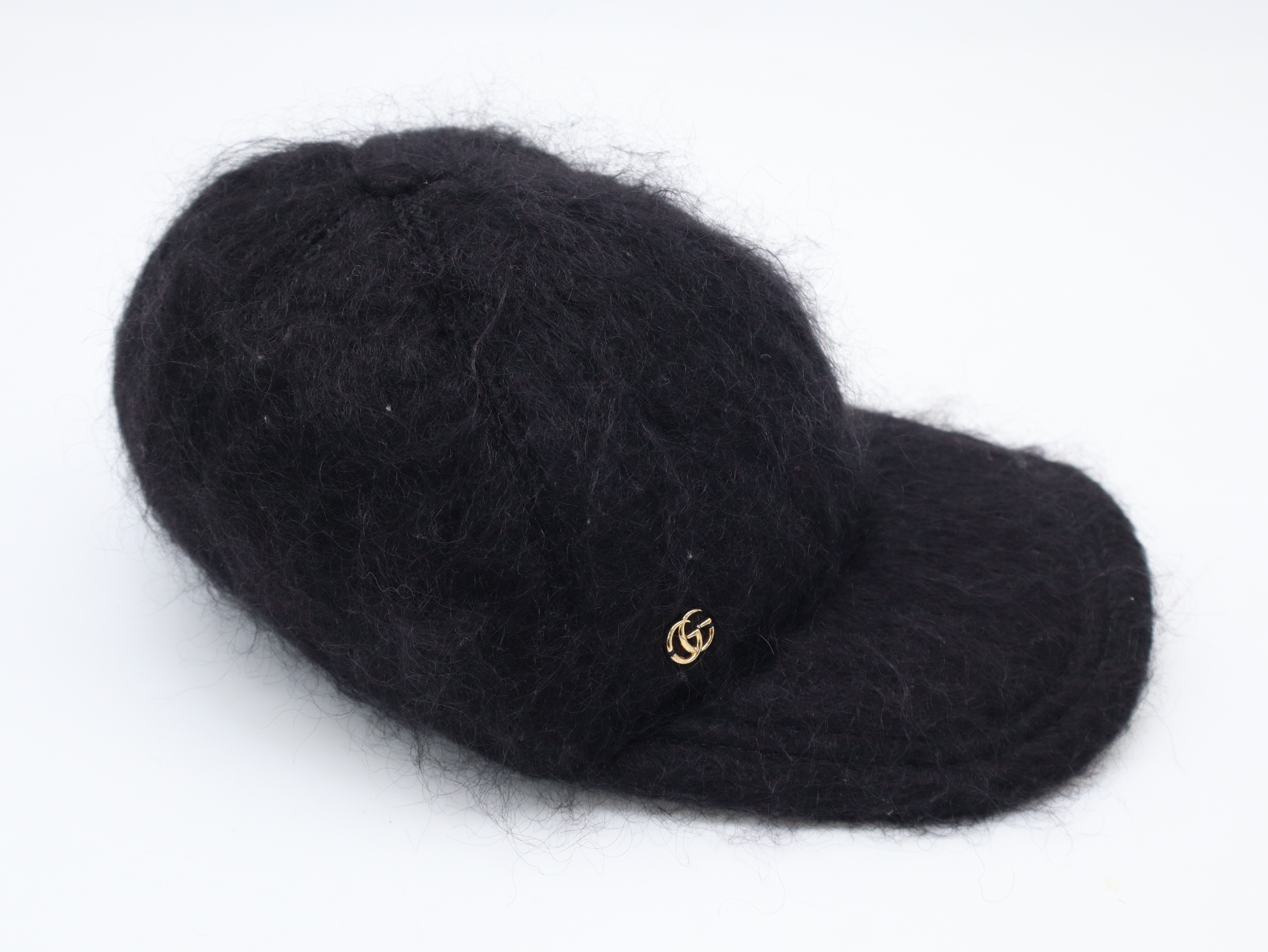 Baseball Cap, Mohair x Wool x Nylon, Black, Size: M (approx. 57cm), Other Accessories — view 2