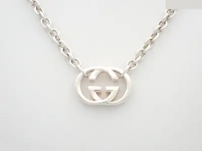 Interlocking G Chain Necklace, SV925, 27.3g
