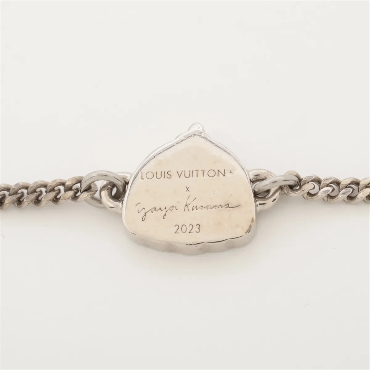 x Yayoi Kusama M01089 LV x YK Pendant LV Infinity Dot DI4212 Necklace Metal Silver — view 4