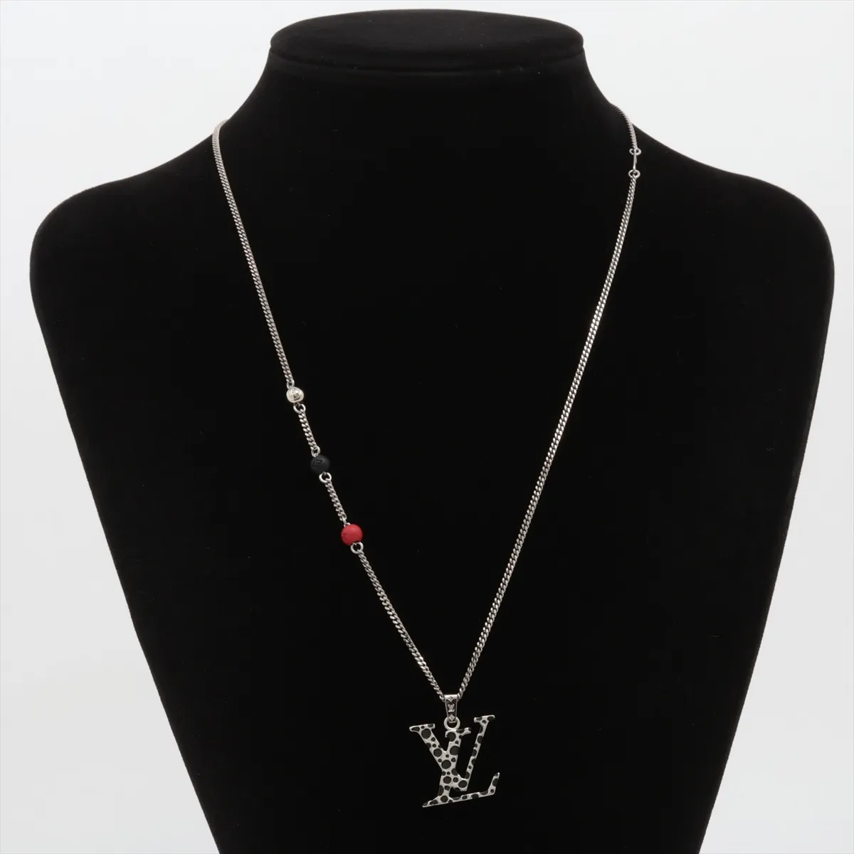 x Yayoi Kusama M01089 LV x YK Pendant LV Infinity Dot DI4212 Necklace Metal Silver — view 5