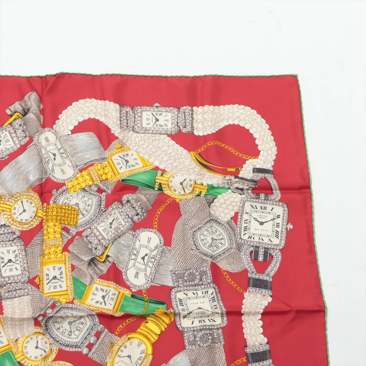 scarf silk red thread — view 3